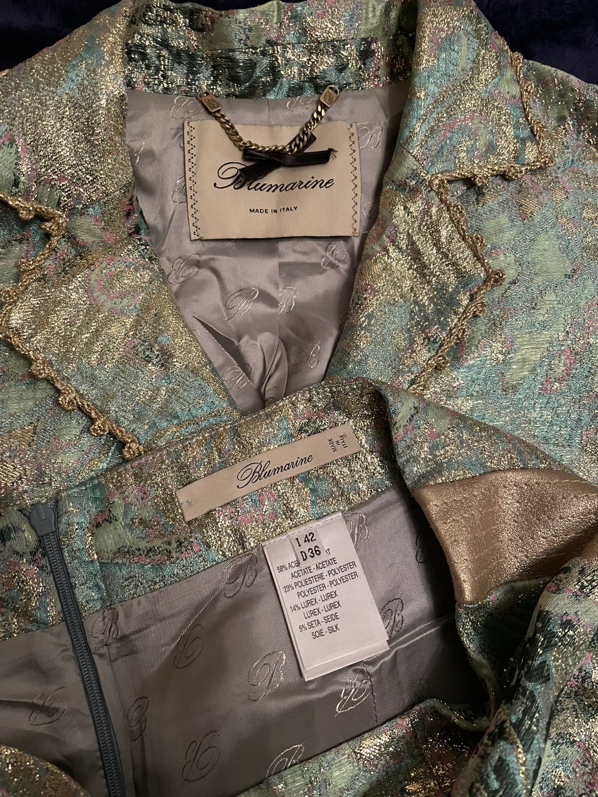 Blumarine Blumarine vintage 2000’s skirt suit with jacket Size S / US 4 / IT 40 - 2 Thumbnail