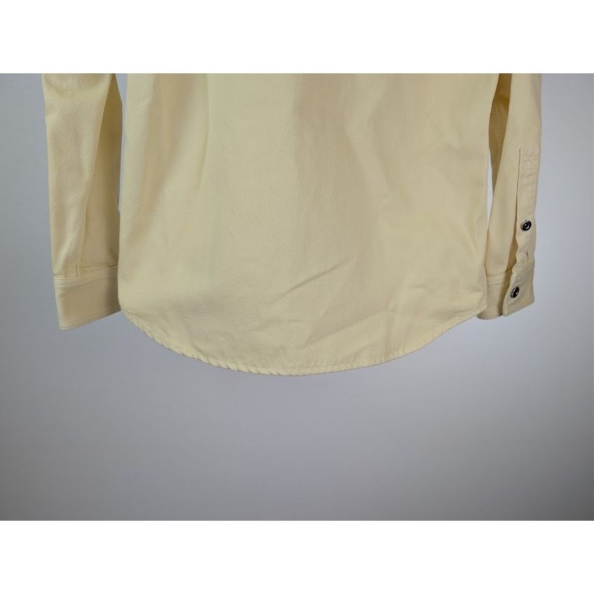 Bottega Veneta o1rshd1 Washed Coloured Denim Shirt in Banana Size US M / EU 48-50 / 2 - 13 Thumbnail