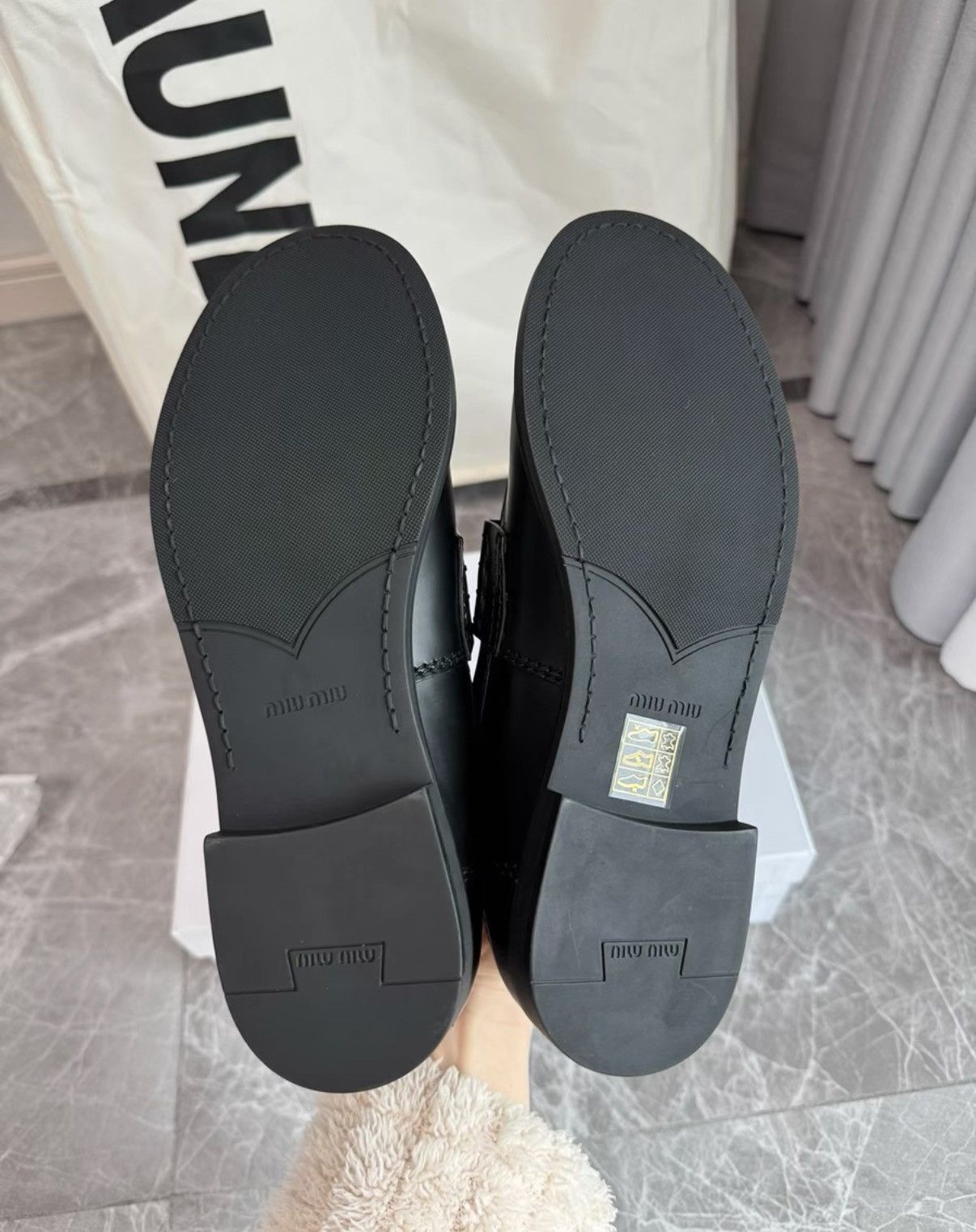 Miu Miu Miu Miu Classic Black Loafers K6 Size US 6.5 / IT 36.5 - 5 Thumbnail