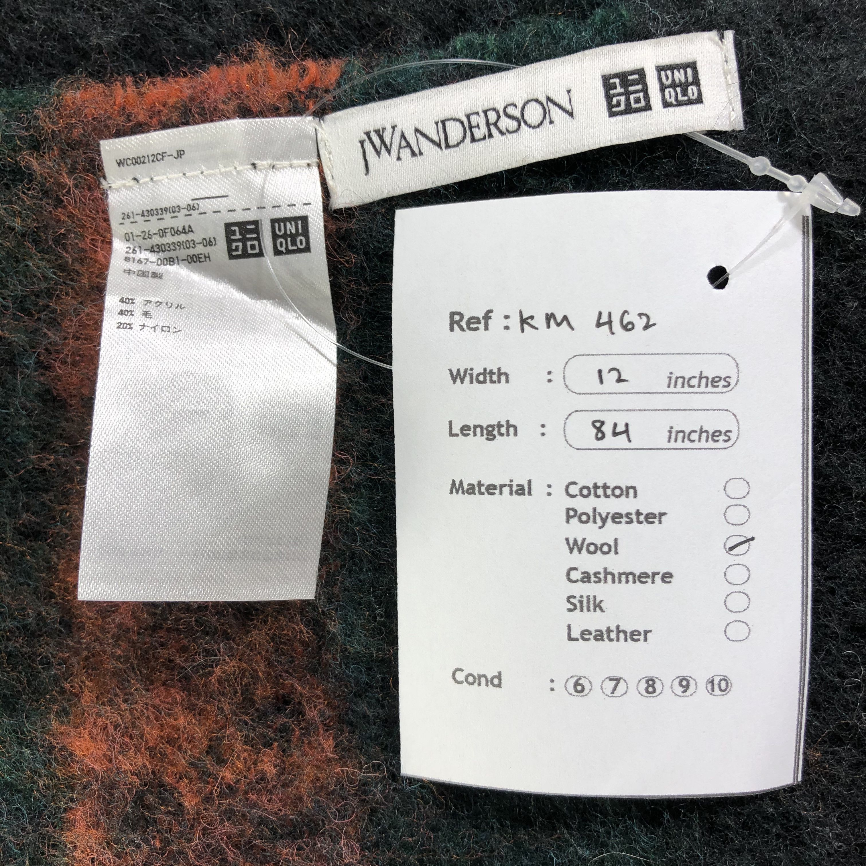 JW Anderson × Uniqlo × Vintage J.W.Anderson Scarf / Muffler / Neckwear - KM462 Size ONE SIZE - 5 Thumbnail