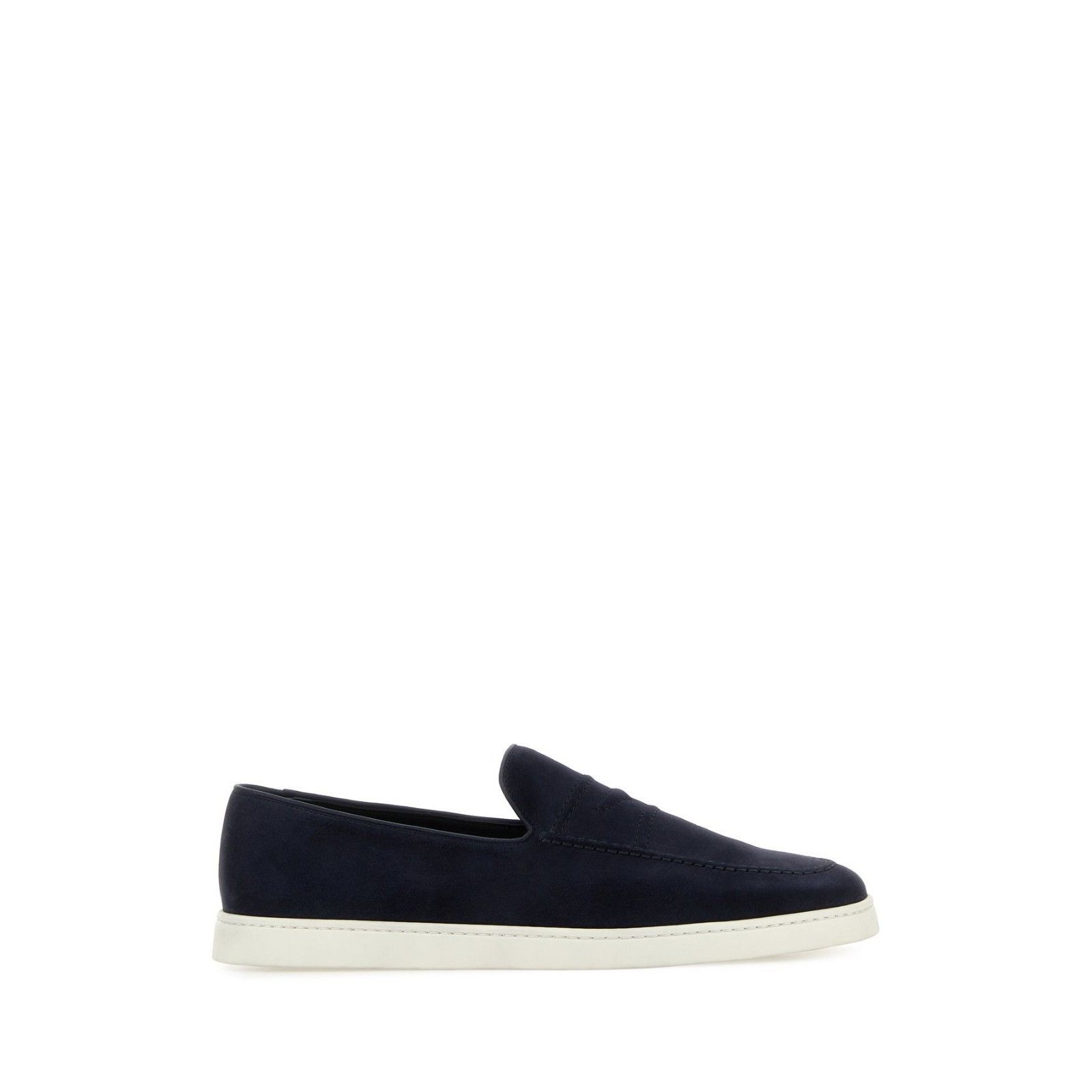 CHURCH'S Peebles Navy Suede Loafers New & Authentic (Men's s