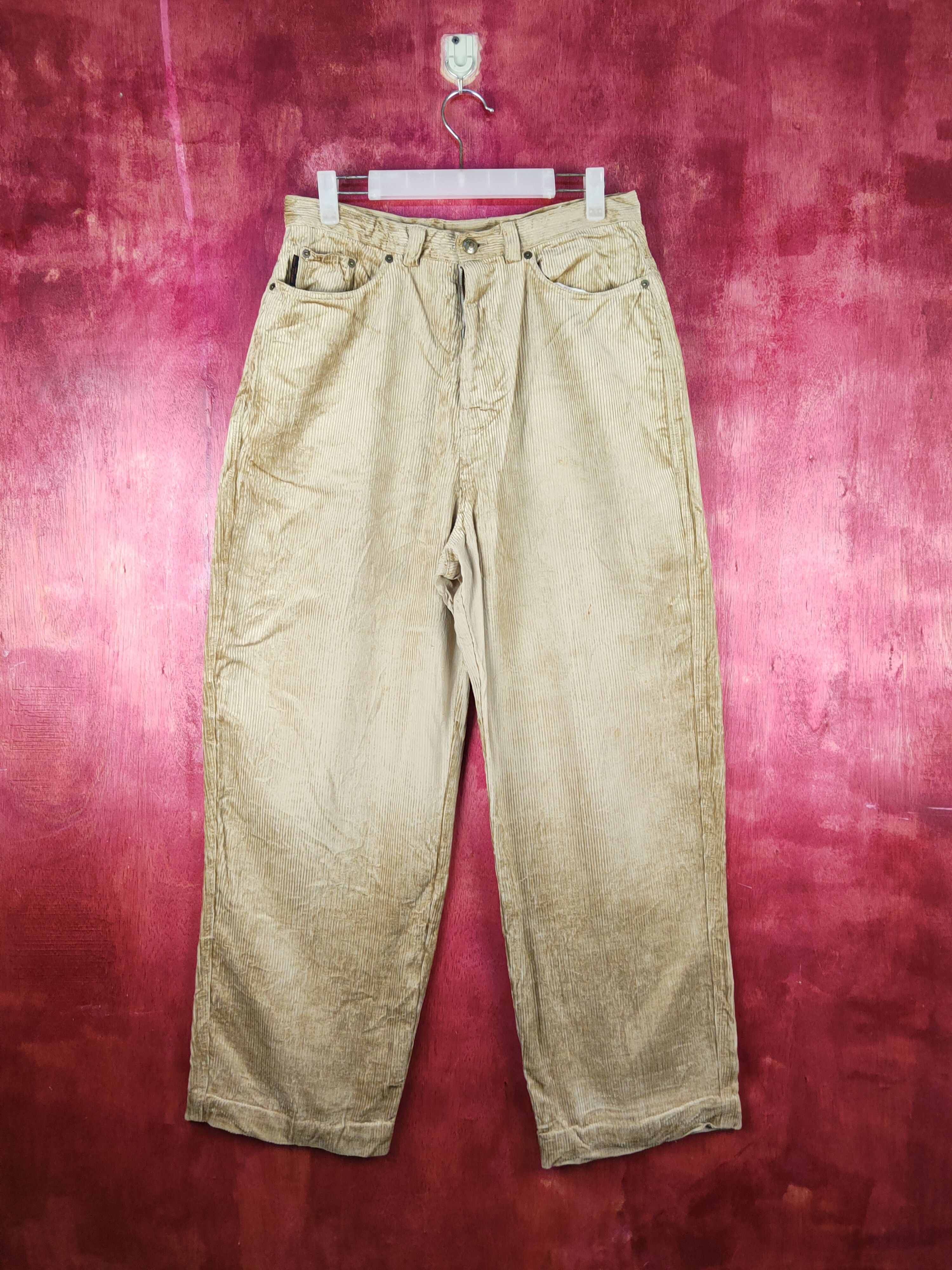 Designer Christian Aujard Brown vintage Corduroy Pants #S1569 Size US 30 / EU 46 - 1 Thumbnail