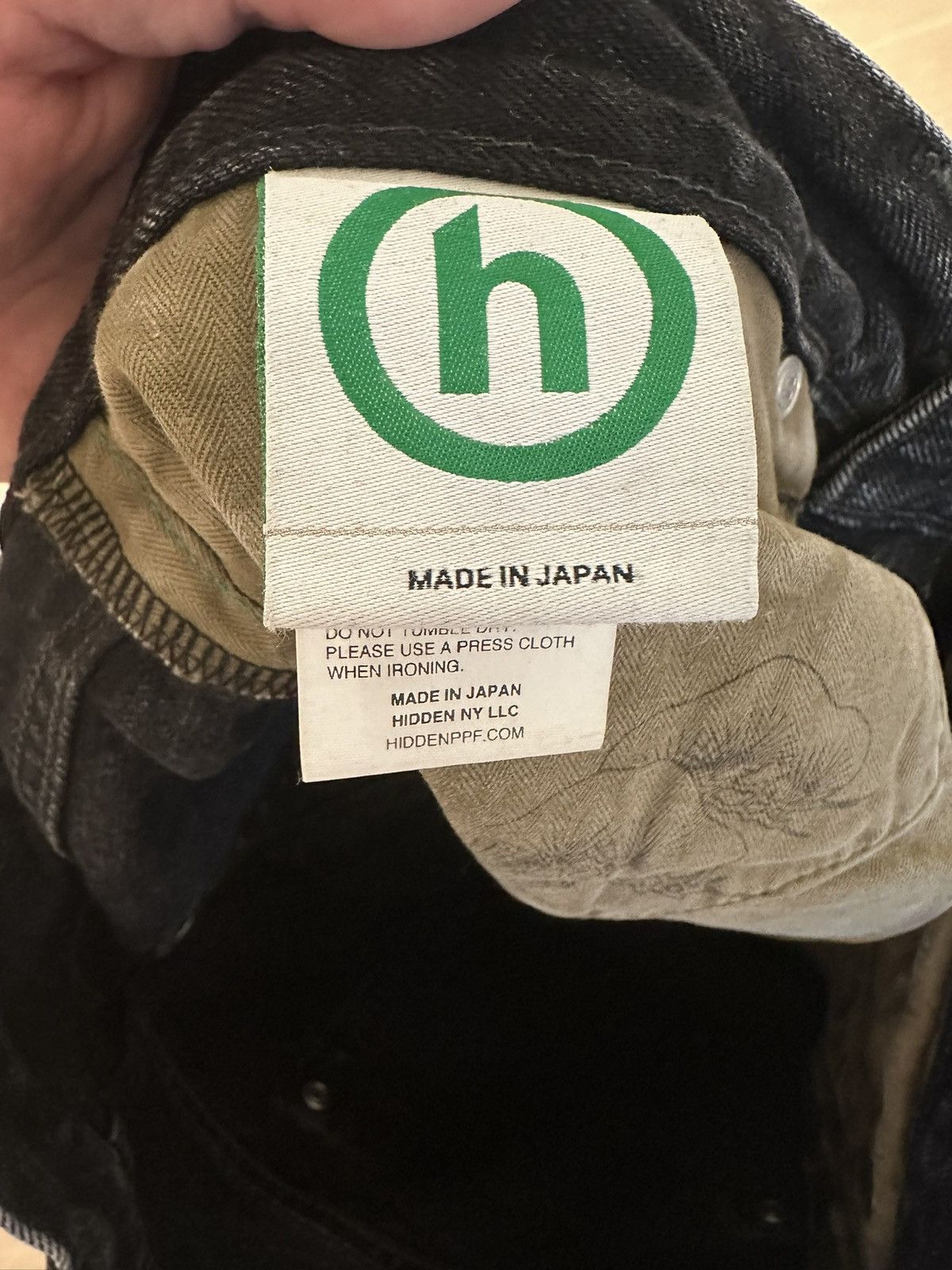 HIDDEN Hidden NY Made in Japan Black Washed Denim Pants Size US 30 / EU 46 - 3 Thumbnail