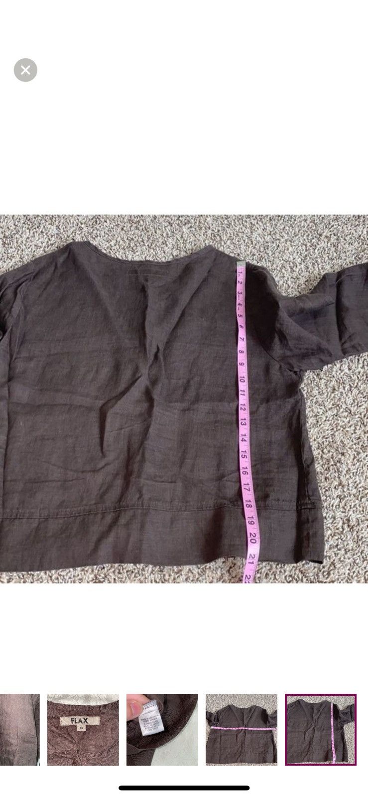 FLAX Flax small linen button down blazer Size S / US 4 / IT 40 - 4 Thumbnail