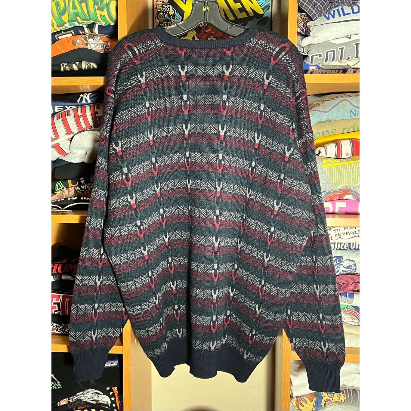 Pringle Of Scotland Pringle Of Scotland Knit V-Neck Lambswool Sweater Size US XL / EU 56 / 4 - 3 Thumbnail
