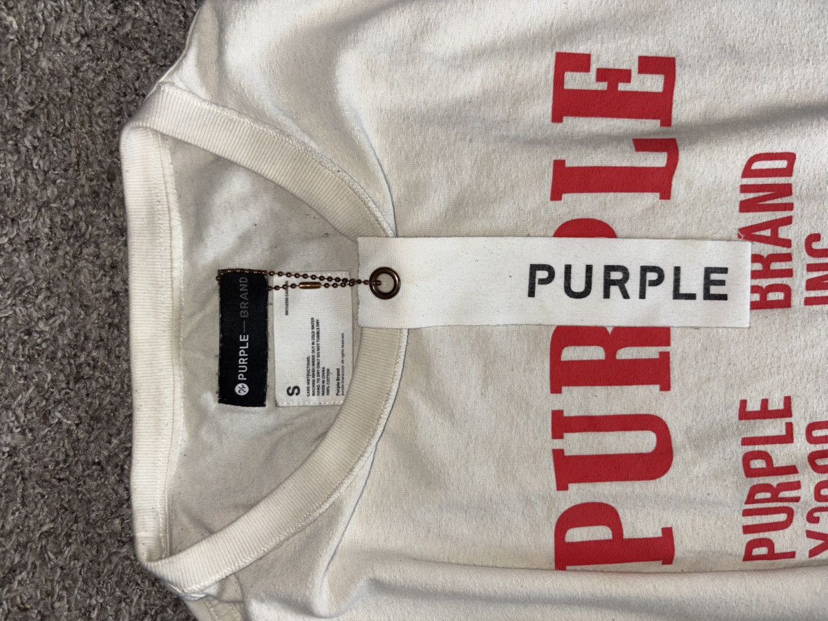 Purple Brand Purple Brand History T-shirt ‘Ecru’ Size US S / EU 44-46 / 1 - 3 Thumbnail