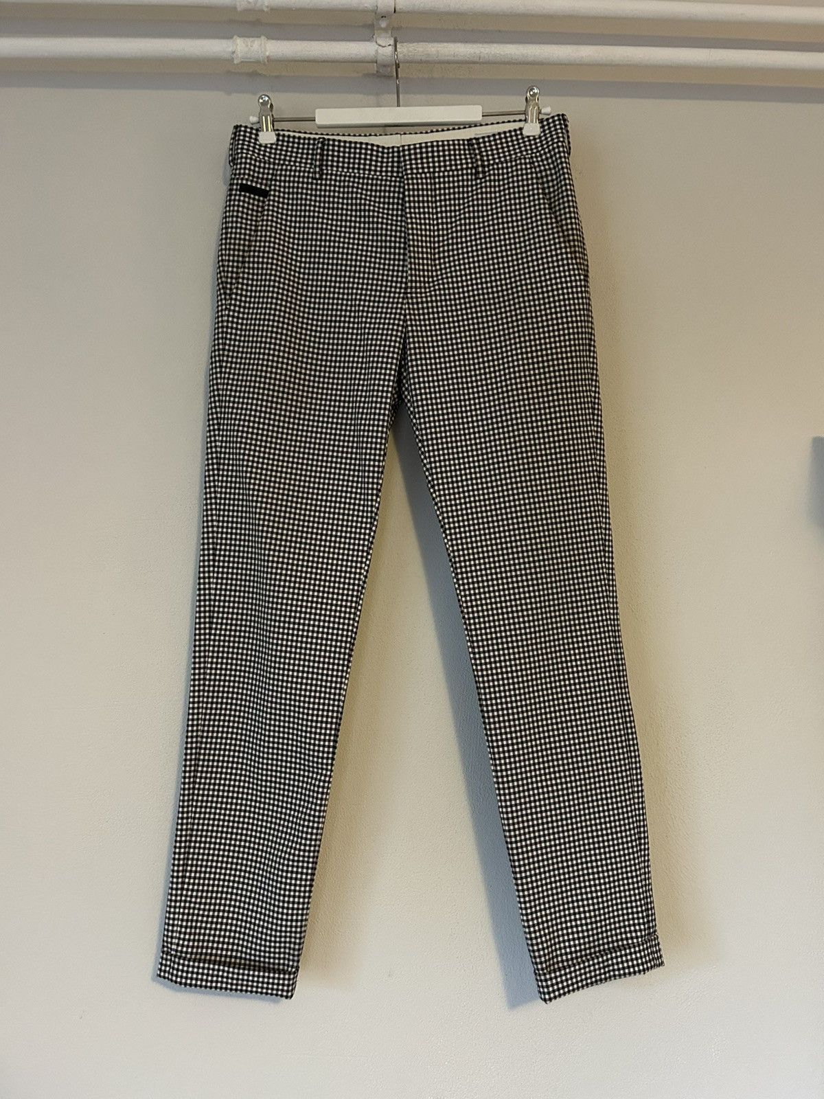 Prada Gingham Check Trousers Size 44