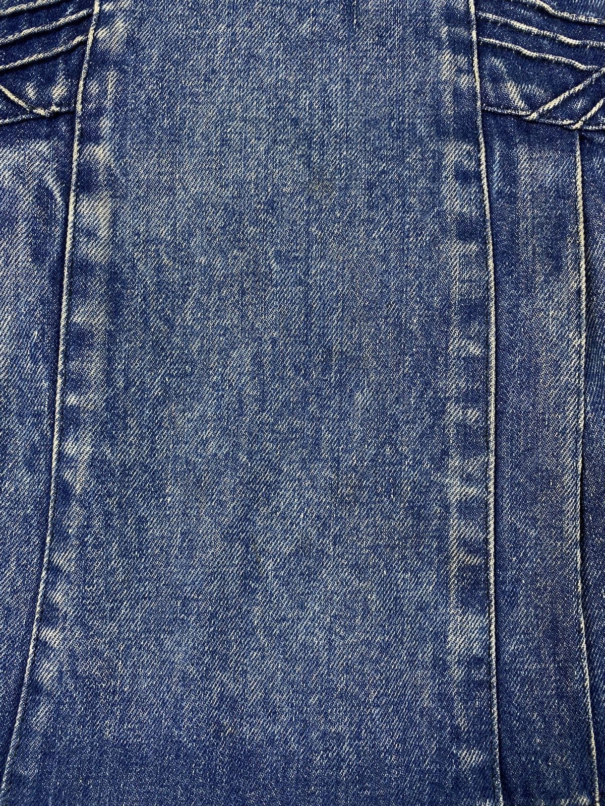 Japanese Brand Vintage 90s faded denim maxi skirts retro streetwear Size 26" / US 2 / IT 38 - 7 Thumbnail