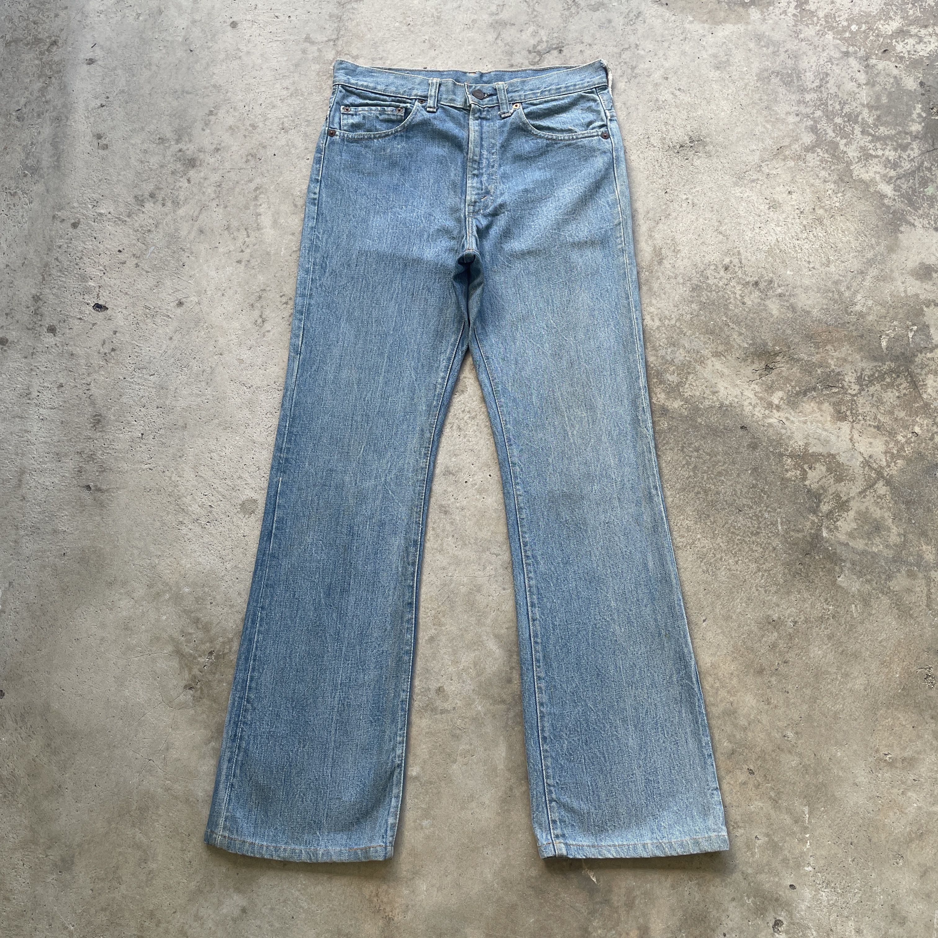 Levi's 80s Vintage Levi’s 517 Faded Bootcut Jeans Flare Denim Pants Size US 31 - 2 Thumbnail