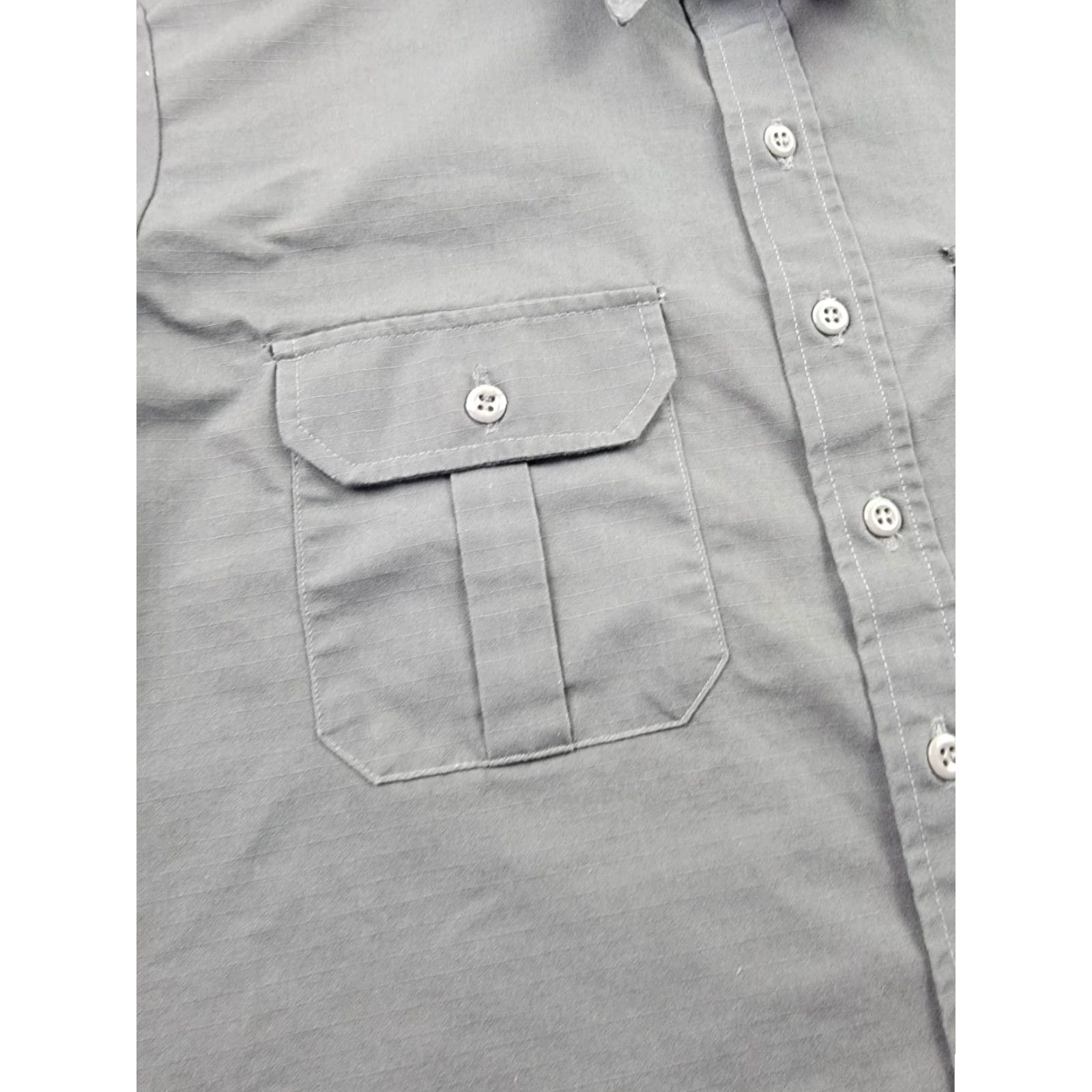 Propper Proper Shirt Men 2XL Gray Ripstop Short Sleeve Button Down Shirt Size US XXL / EU 58 / 5 - 5 Thumbnail