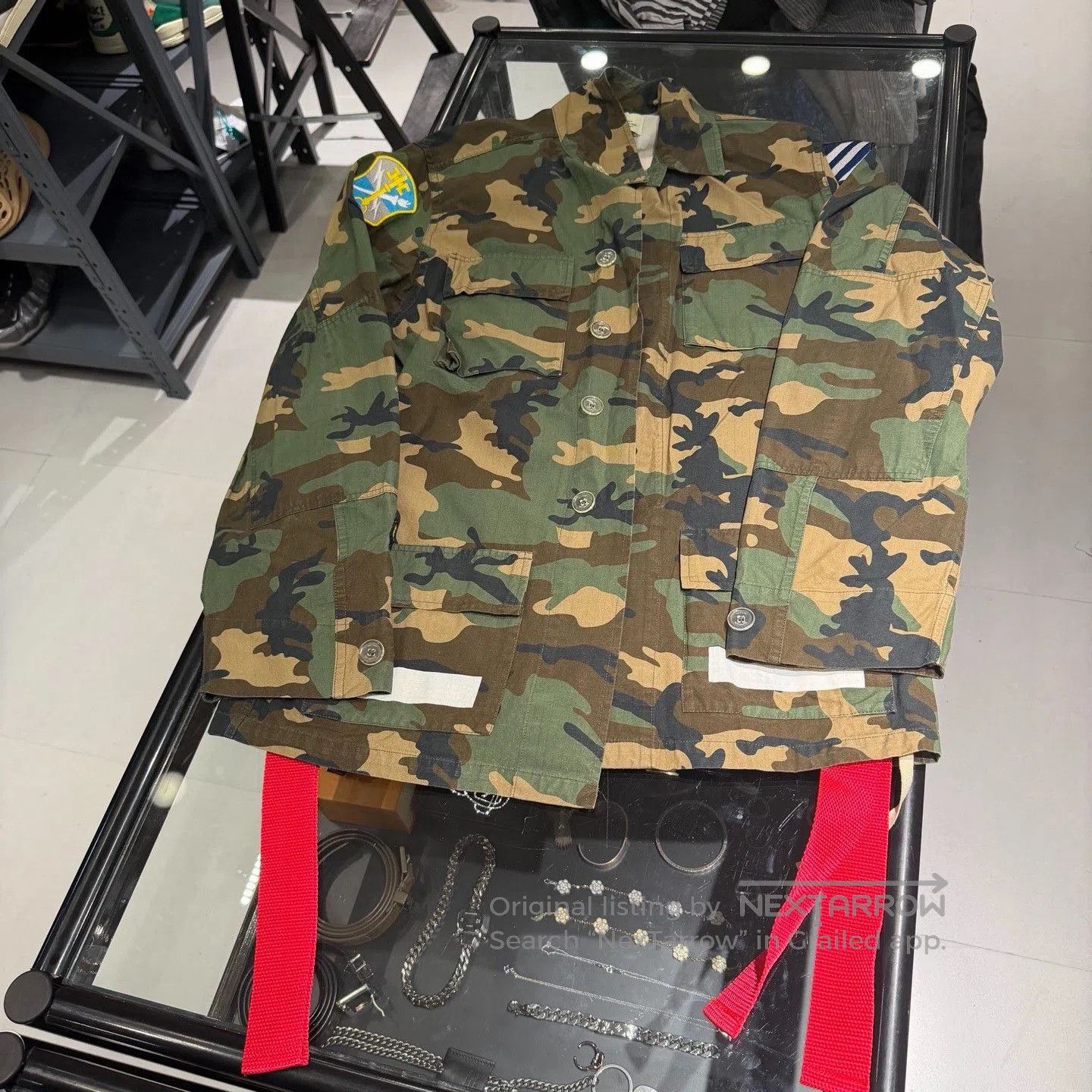 Off-White Off White Camouflage Medal Jacket. Size US XL / EU 56 / 4 - 1 Thumbnail