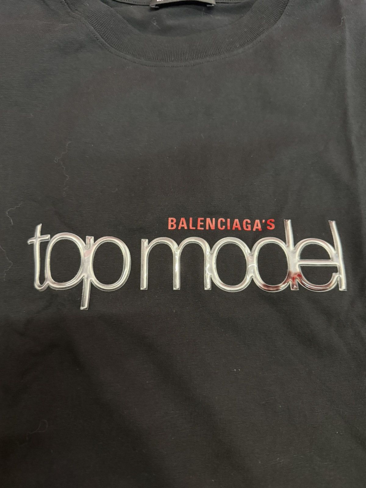 Balenciaga BALENCIAGA TOP MODEL TEE Size US L / EU 52-54 / 3 - 2 Thumbnail
