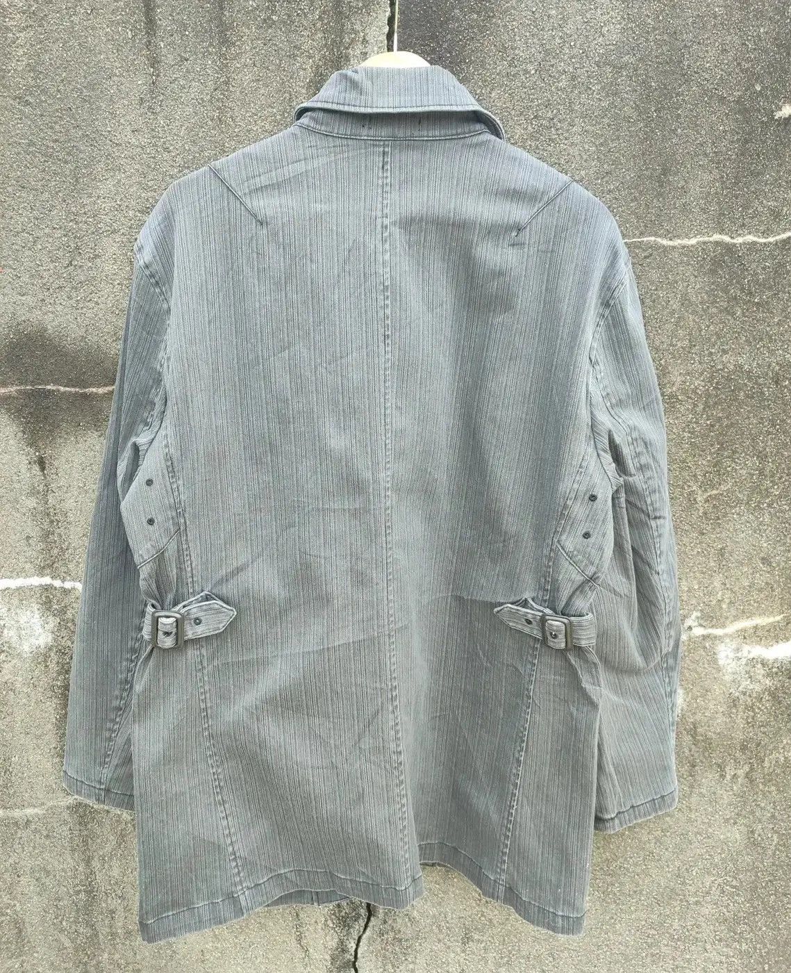 Designer × Japanese Brand Urban Taste Gray Pinstripe Workwear Jacket (Size 2L) Size US L / EU 52-54 / 3 - 9 Thumbnail
