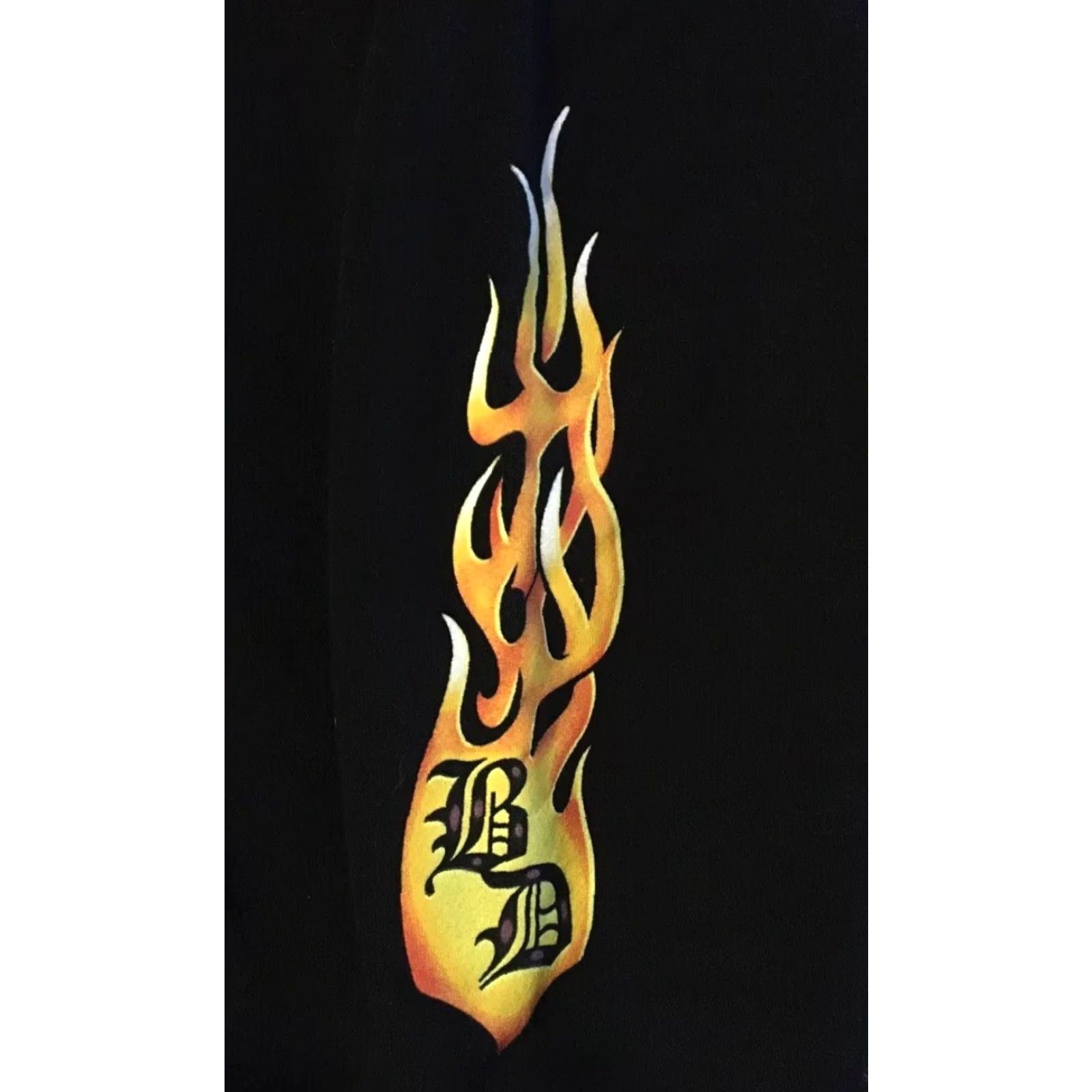 Vintage VINTAGE Eagle Flames Zip Hoodie S Grunge Biker Punk Skate Surf Fire Emo Jnco Vtg 90s Y2K Size US S / EU 44-46 / 1 - 5 Thumbnail