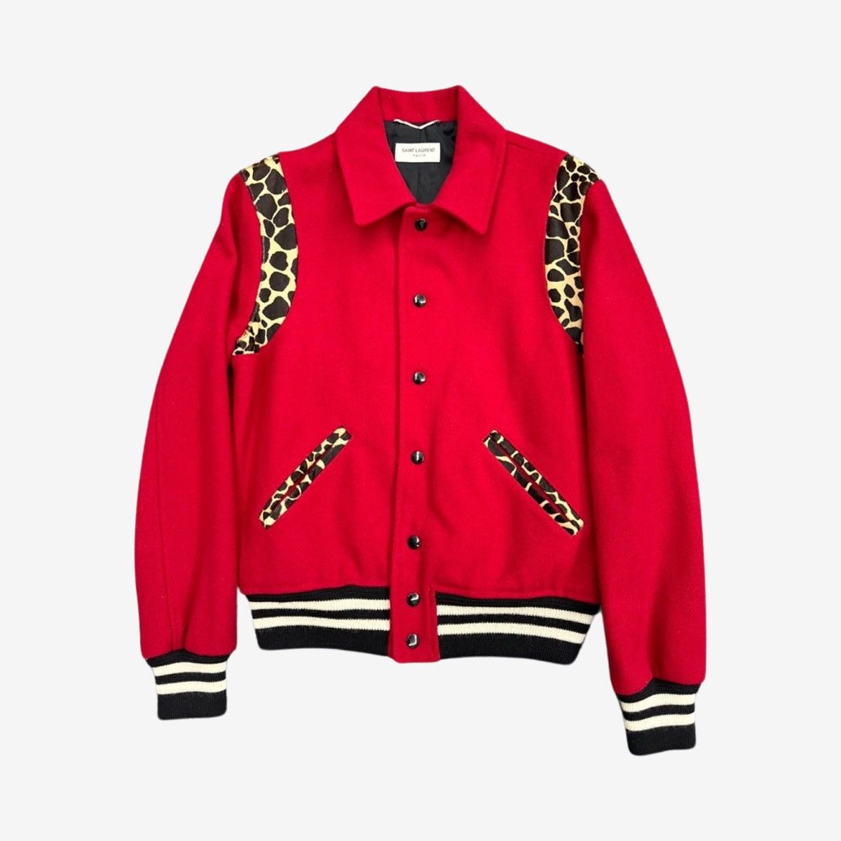 Saint Laurent Paris Saint Laurent SS14 Red Leo Teddy Sz. 44 Size US S / EU 44-46 / 1 - 2 Thumbnail