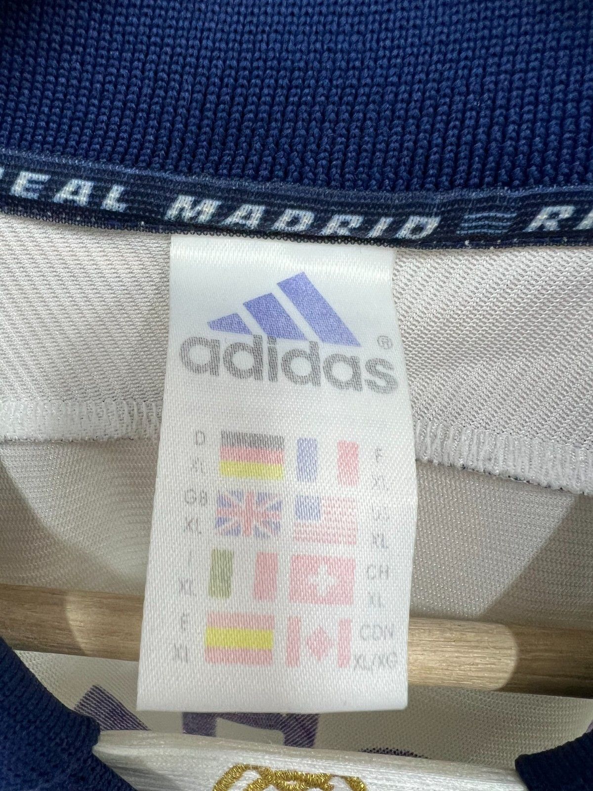 Adidas Real Madrid Spain 1998 1999 2000 Rare Home Shirt Jersey Size US XL / EU 56 / 4 - 6 Thumbnail