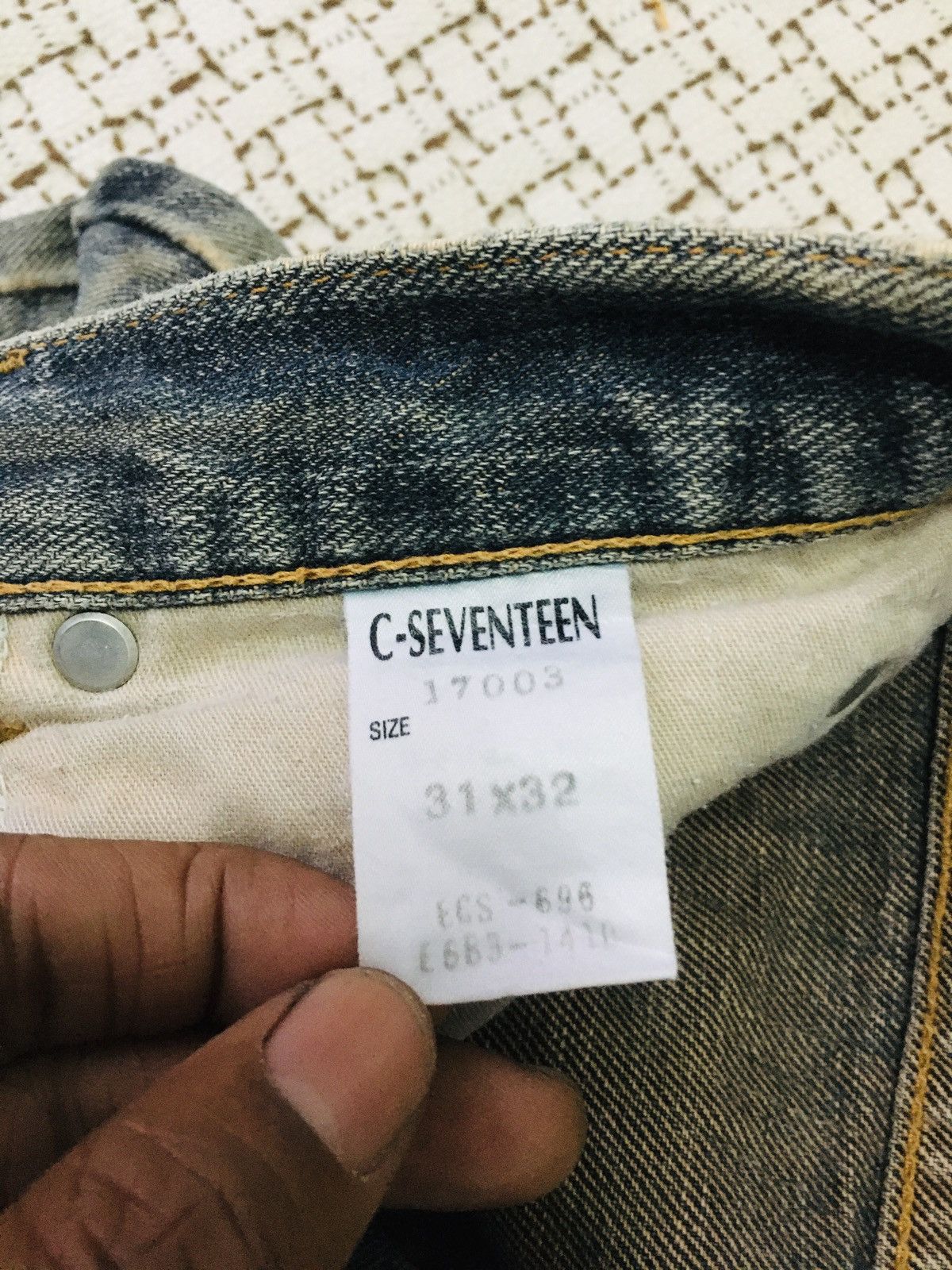 Japanese Brand Gedixsept Distressed Jeans (16) Size 28" / US 6 / IT 42 - 10 Thumbnail