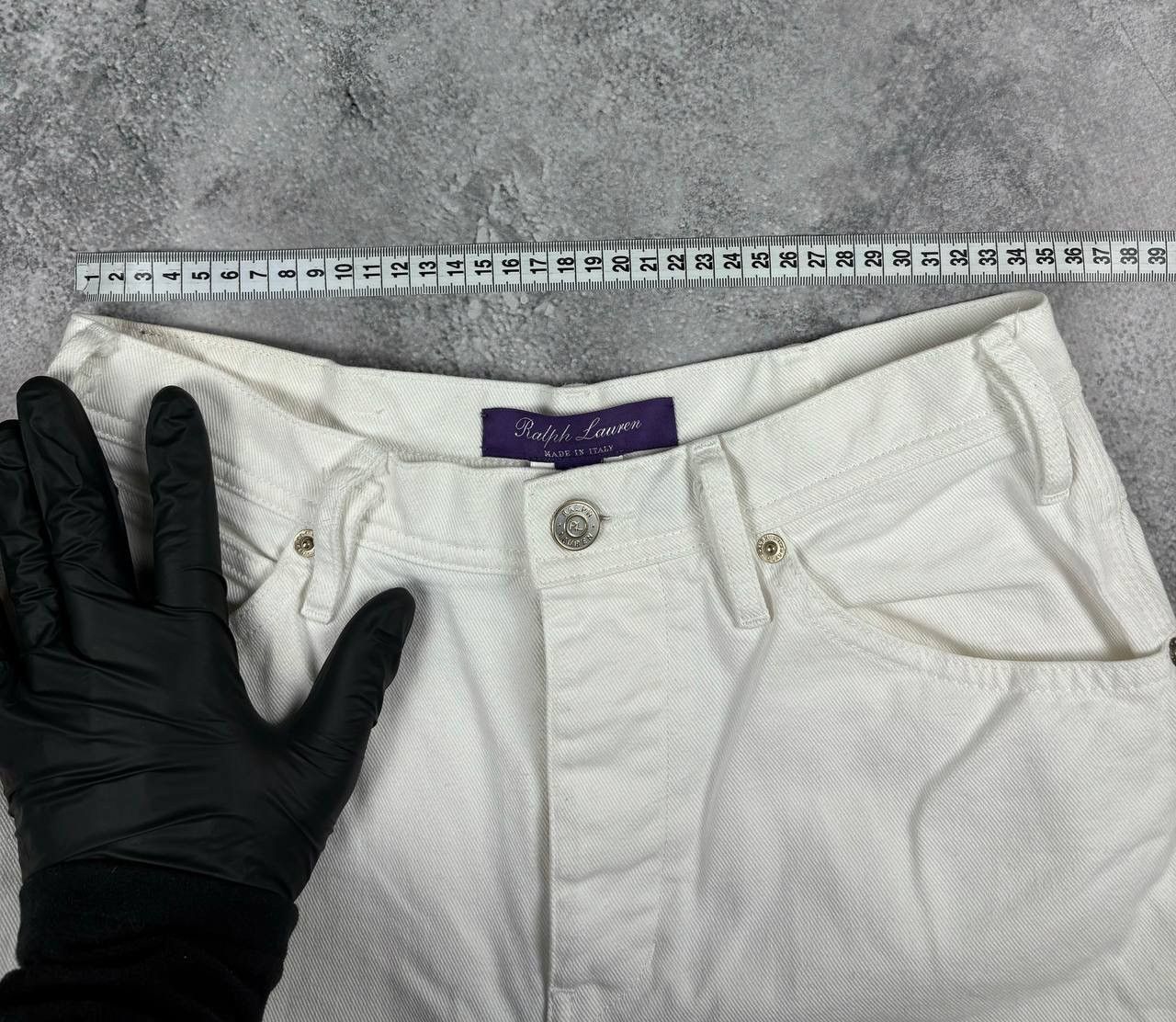 Japanese Brand Ralph Lauren Purple Label White Jeans Size 25 Made in Italy Size 25" / US 0 / IT 36 - 19 Thumbnail