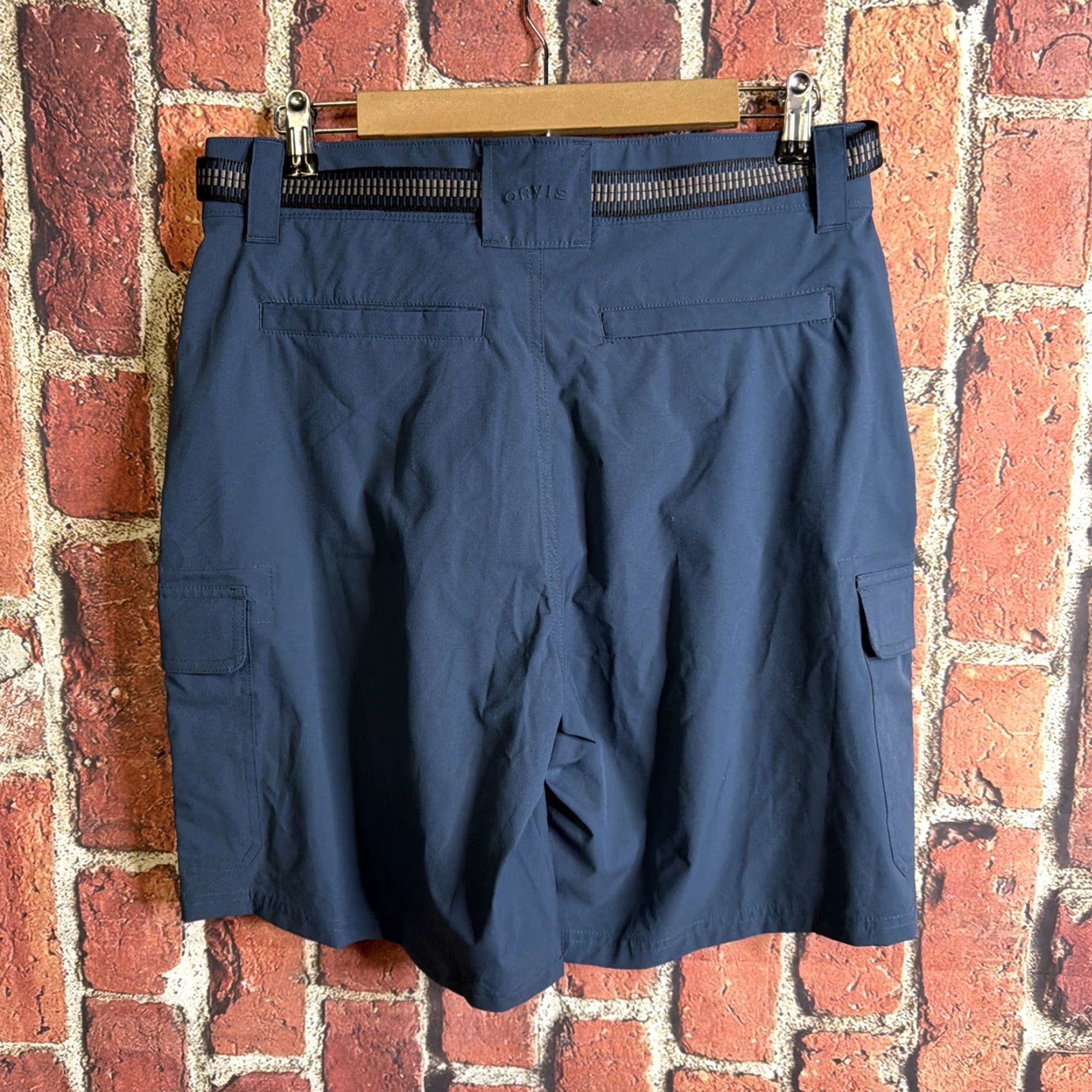 Orvis Orvis Shorts Mens 34 Blue Cargo Belted Quick Dry Pockets Lightweight Outdoor Inseam 9in Size US 34 / EU 50 - 3 Thumbnail