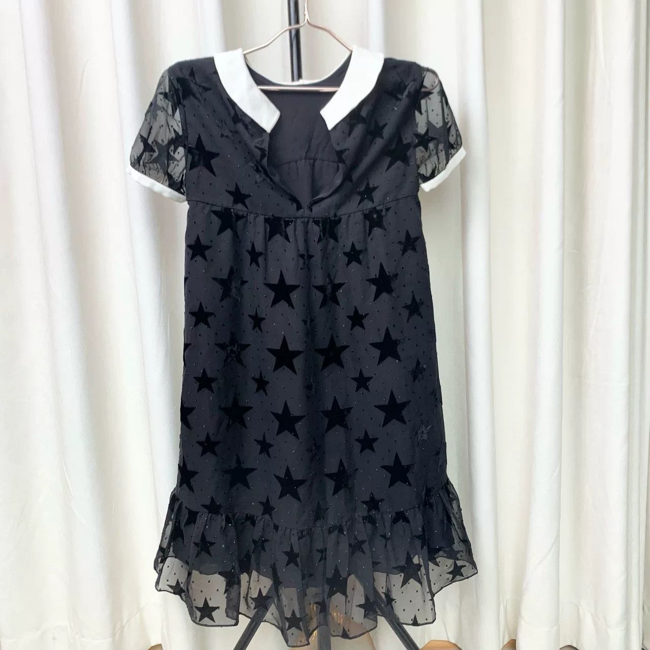 Saint Laurent Paris Saint Laurent Star Print Collar Dress Size XS / US 0-2 / IT 36-38 - 1 Thumbnail