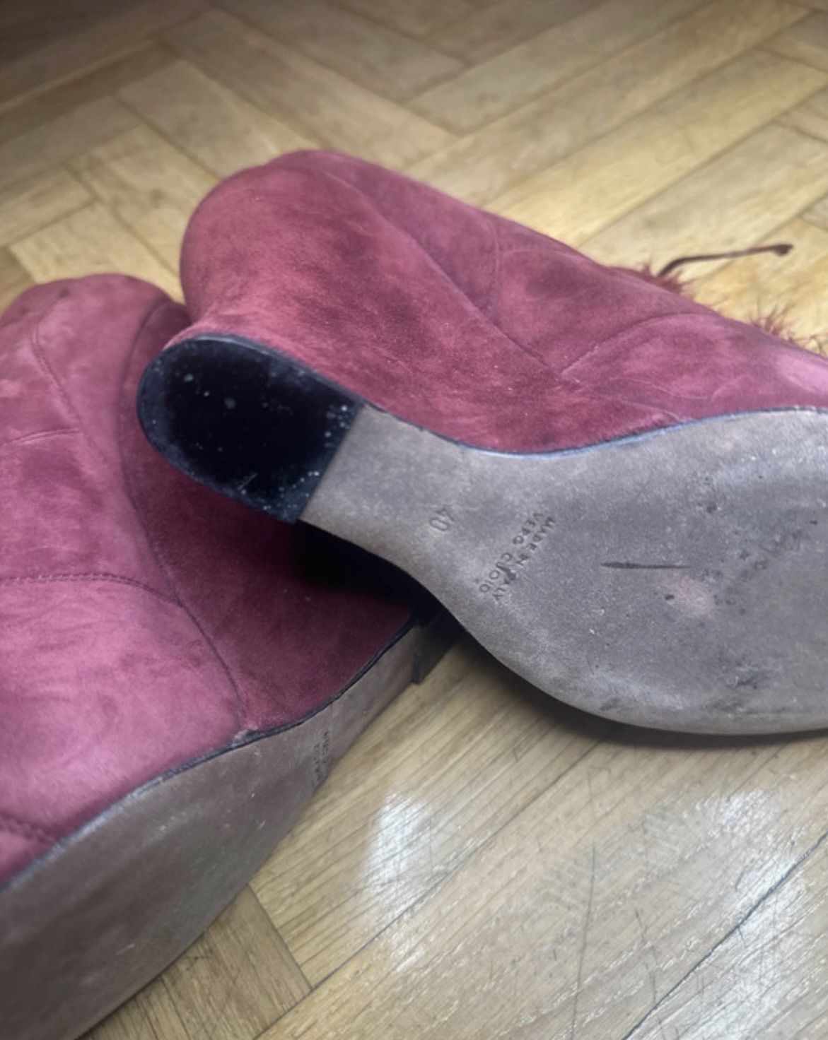 Nina Ricci RARE Nina Ricci Archival Platform Heels Size US 9 / IT 39 - 4 Thumbnail