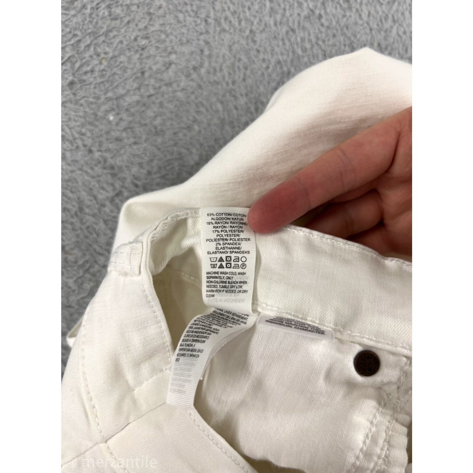 Lucky Brand Lucky Brand Jeans Women 24 White Denim Bridgette Skinny Cotton Blend 24x27 Jeans Women Size 42" / US 20 - 5 Thumbnail