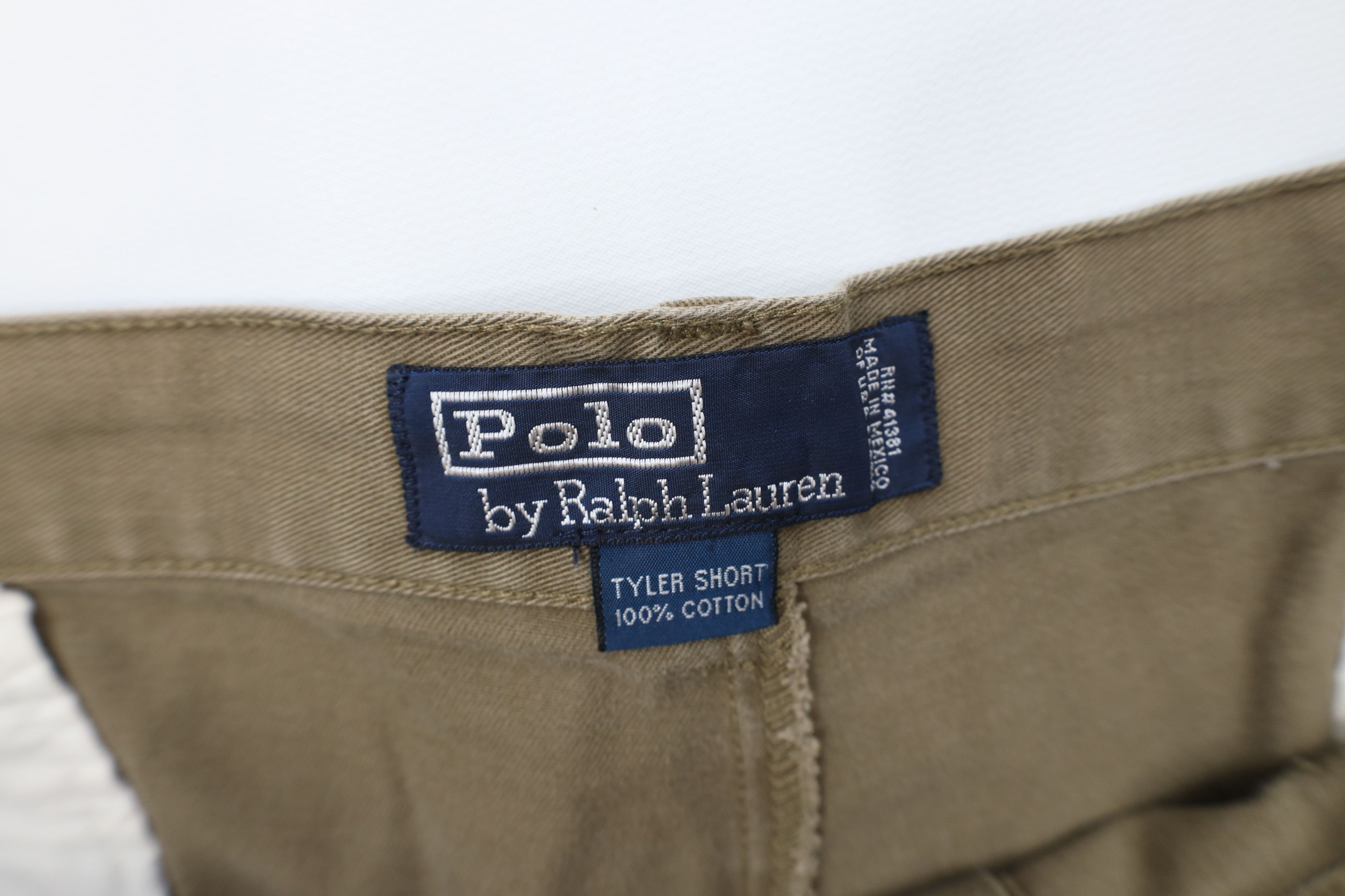 Ralph Lauren Vintage 90s Ralph Lauren Cotton Chino Shorts Light Brown Size US 38 / EU 54 - 6 Thumbnail