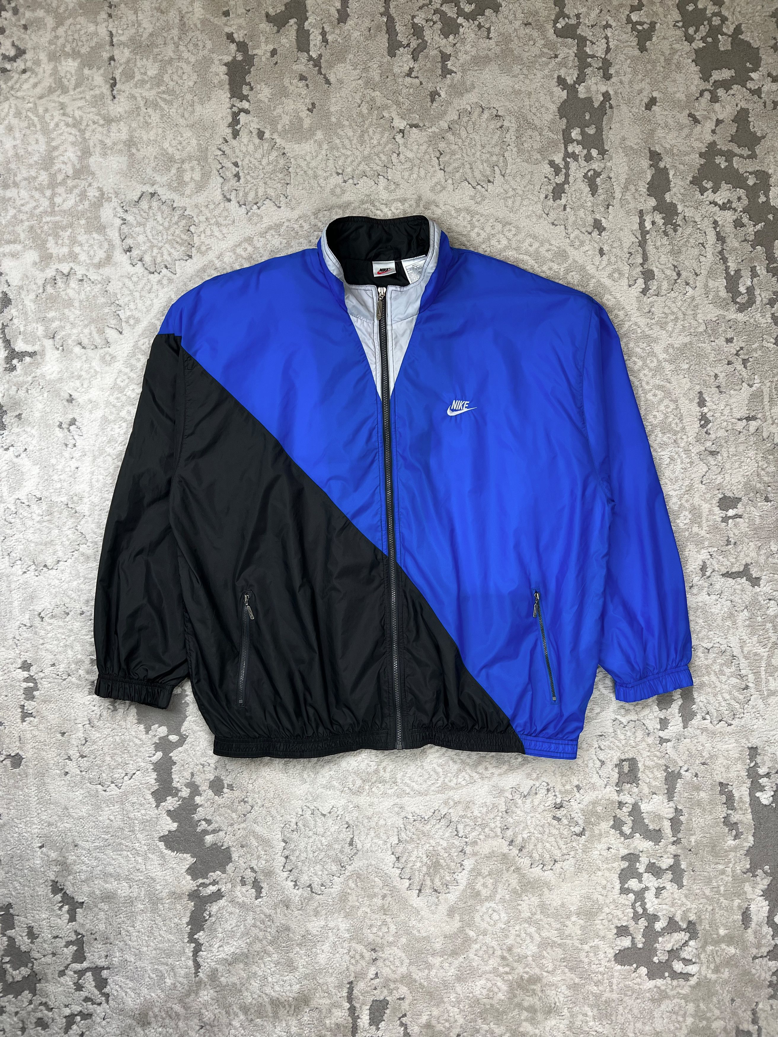 Nike Vintage 90s Nike Big Back Swoosh Windbreaker Light Jacket Size US XL / EU 56 / 4 - 2 Thumbnail