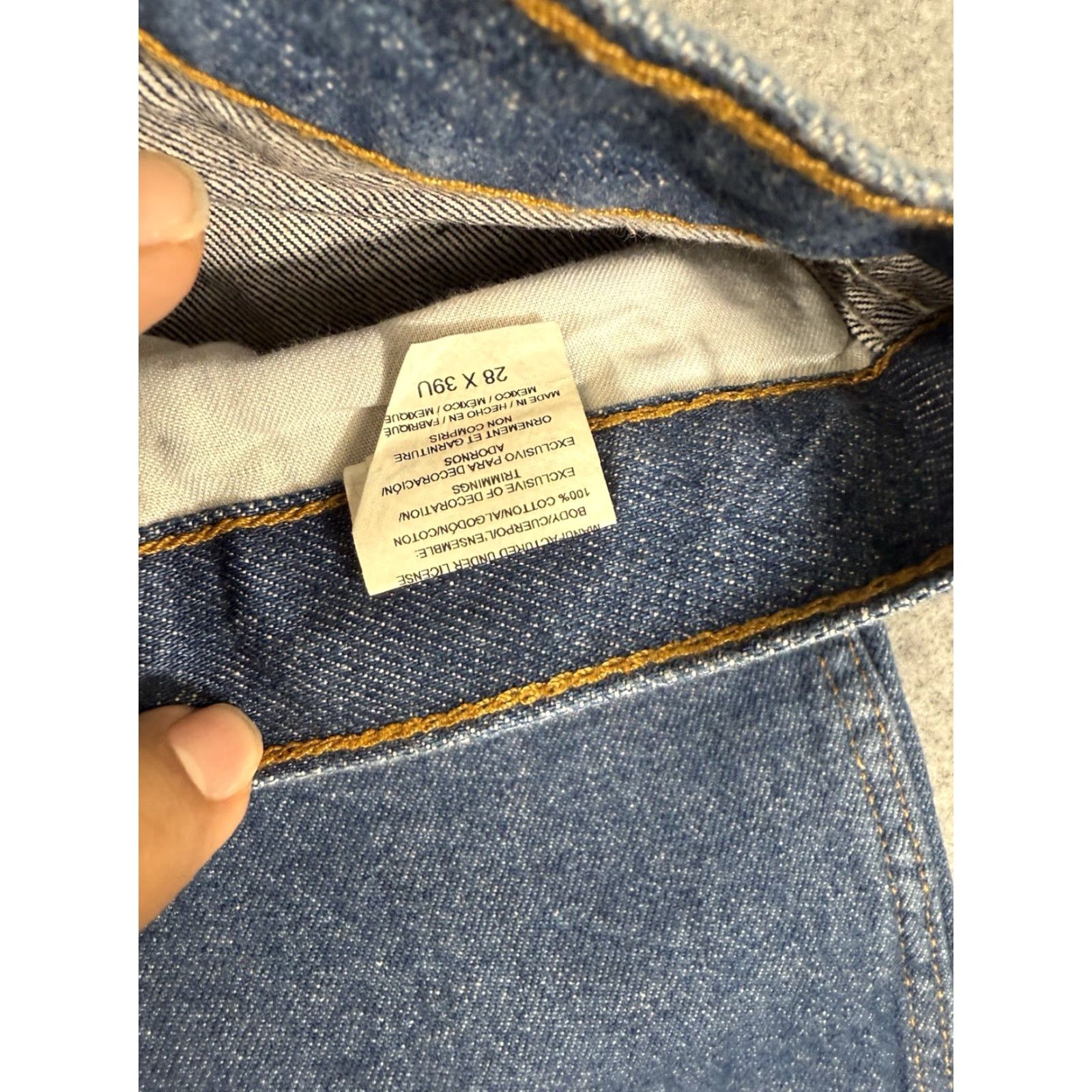 Dickies Dickies Jeans Men 28X30 Blue Denim Straight Leg Regular Fit Cotton NWT Jeans Straight Leg 5-Pocket Dickies Men Blue Denim NWT Size US 28 / EU 44 - 4 Thumbnail