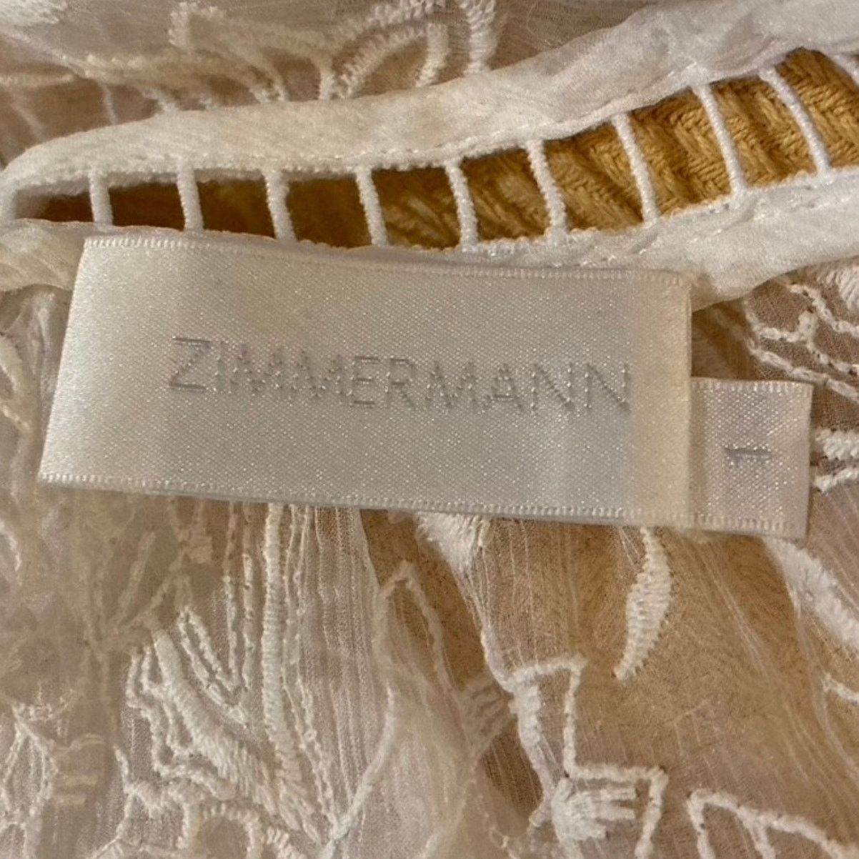 Zimmermann BEAUTIFUL Zimmerman Embroidered Silk Top, Sheer Size 1 Size S / US 4 / IT 40 - 4 Thumbnail