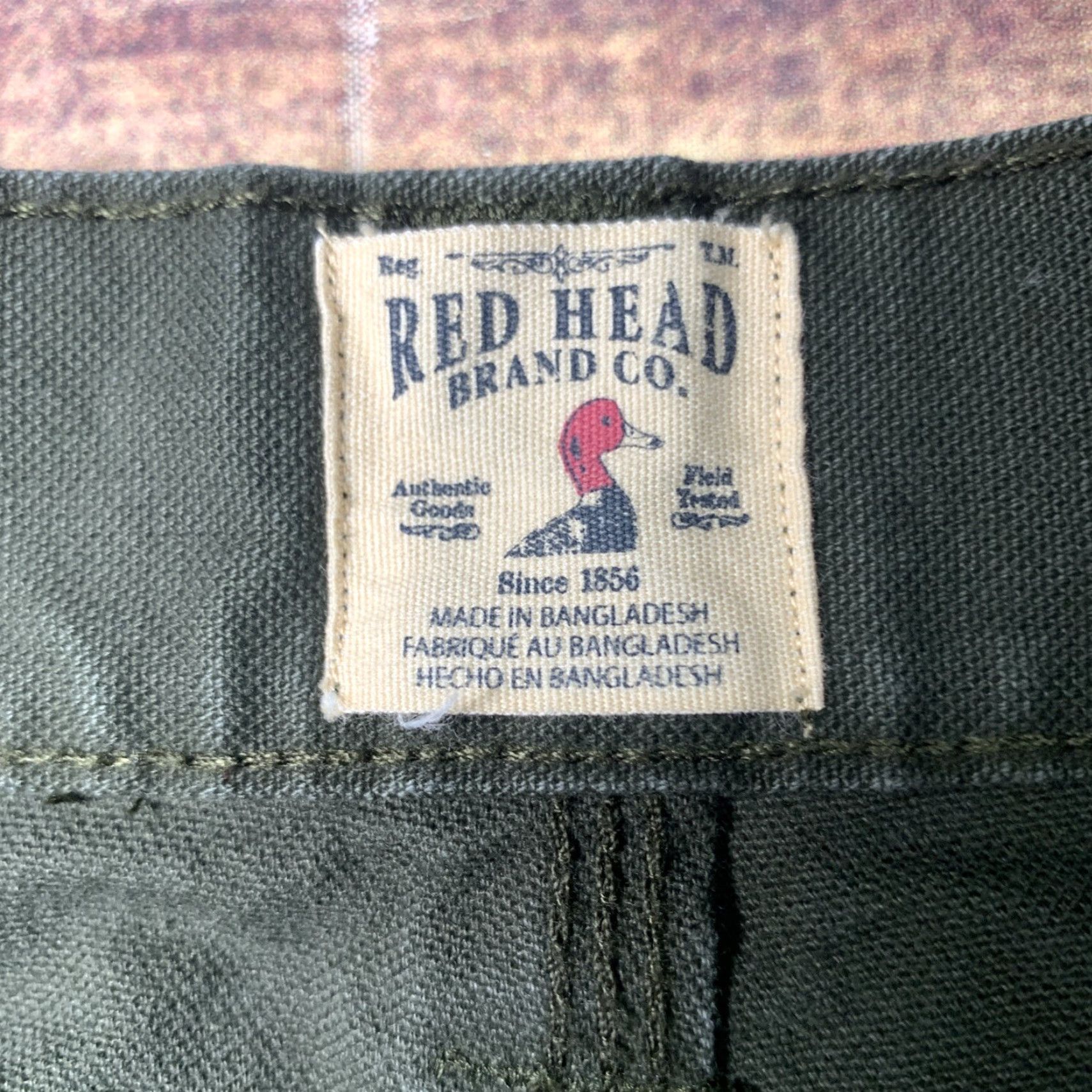 Vintage Red Head Carpenter Shorts Green Mens 42 Canvas Workwear Cargo OFS Size US 42 / EU 58 - 4 Thumbnail