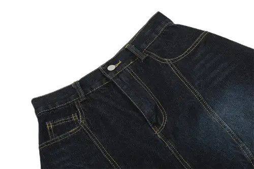 Japanese Brand × Jean Men's washed patchwork loose wide-leg scimitar denim shorts Size US 32 / EU 48 - 4 Thumbnail