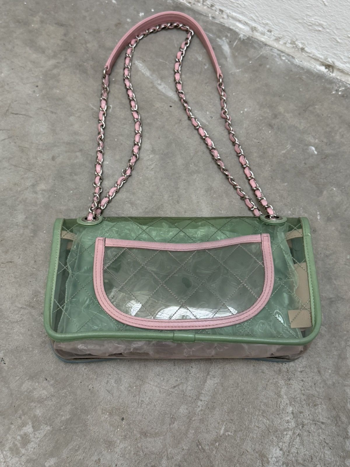 Chanel Chanel Coco Splash Flap Bag Green Blue Pink Size ONE SIZE - 2 Thumbnail