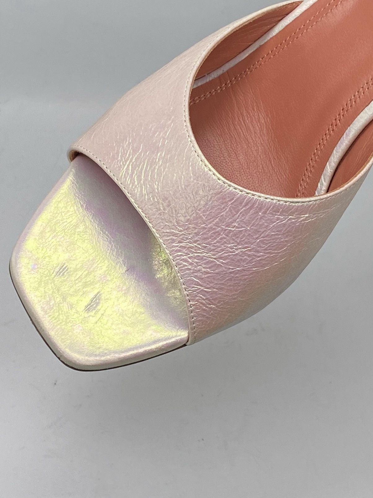 Amina Muaddi Amina Muaddi Lupita Holographic Leather Mule size 39 Size US 9 / IT 39 - 9 Thumbnail