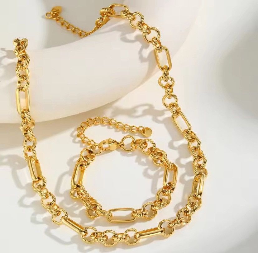 Other Stainless Steel Single Chain Bracelet Necklace Size ONE SIZE - 1 Thumbnail