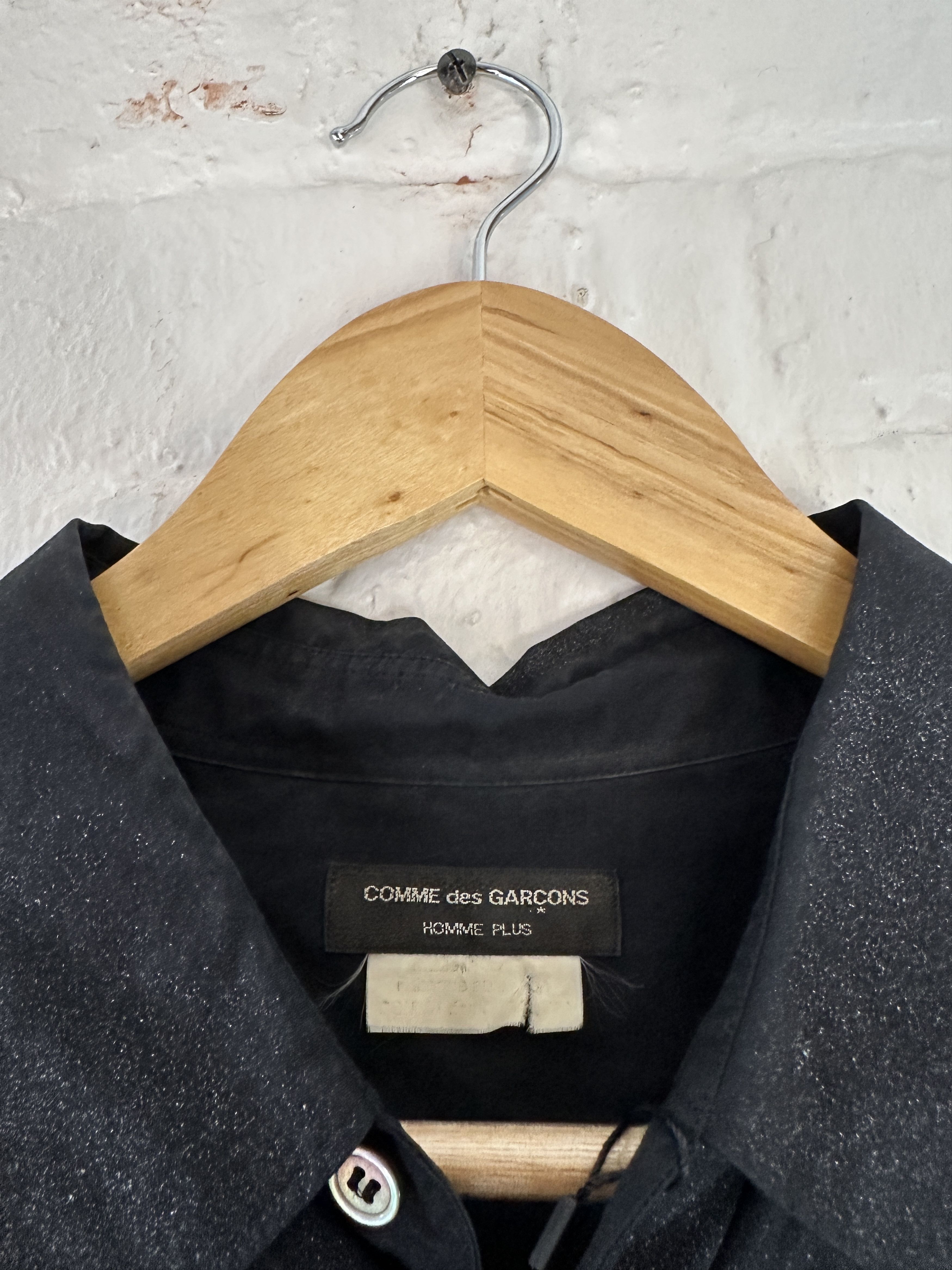 Comme des Garcons Comme des Garcons Homme Plus Metallic Short Sleeve Button Up Size US L / EU 52-54 / 3 - 3 Thumbnail