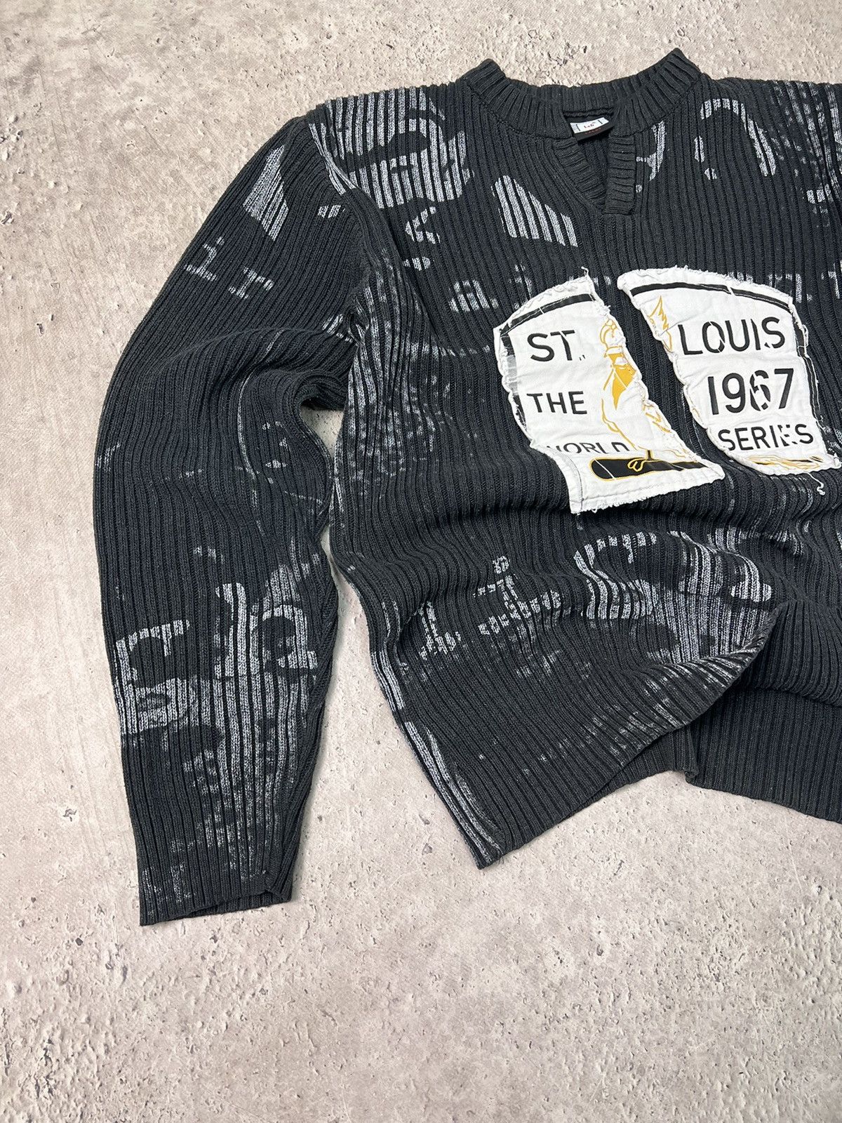 20471120 × Seditionaries VINTAGE Y2K Seditionaries Knitted Print 777 Stylish Sweater Size US M / EU 48-50 / 2 - 2 Thumbnail