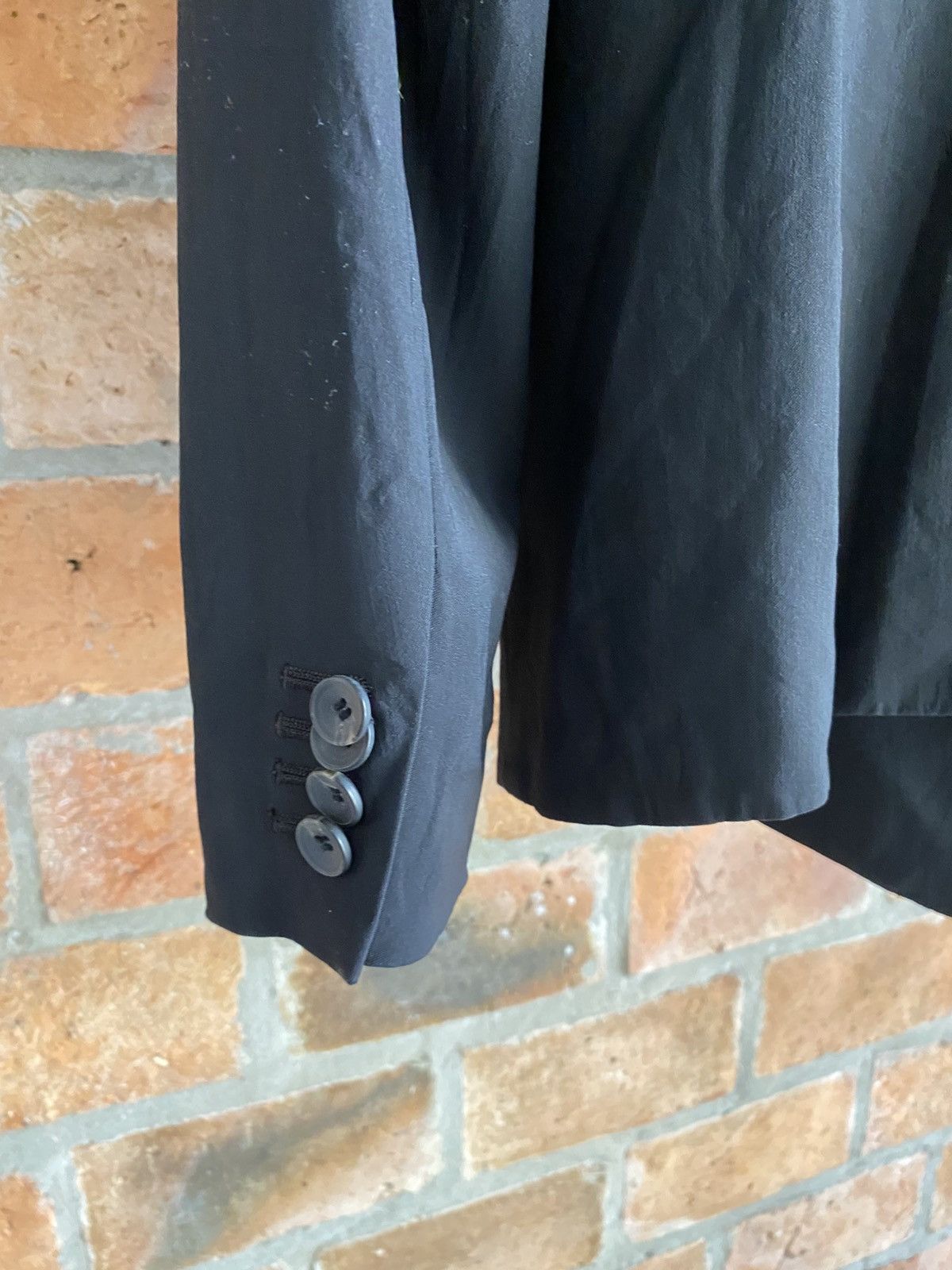 Helmut Lang HELMUT LANG New York Black Deep V-Neck Blazer Size XS / US 0-2 / IT 36-38 - 14 Thumbnail