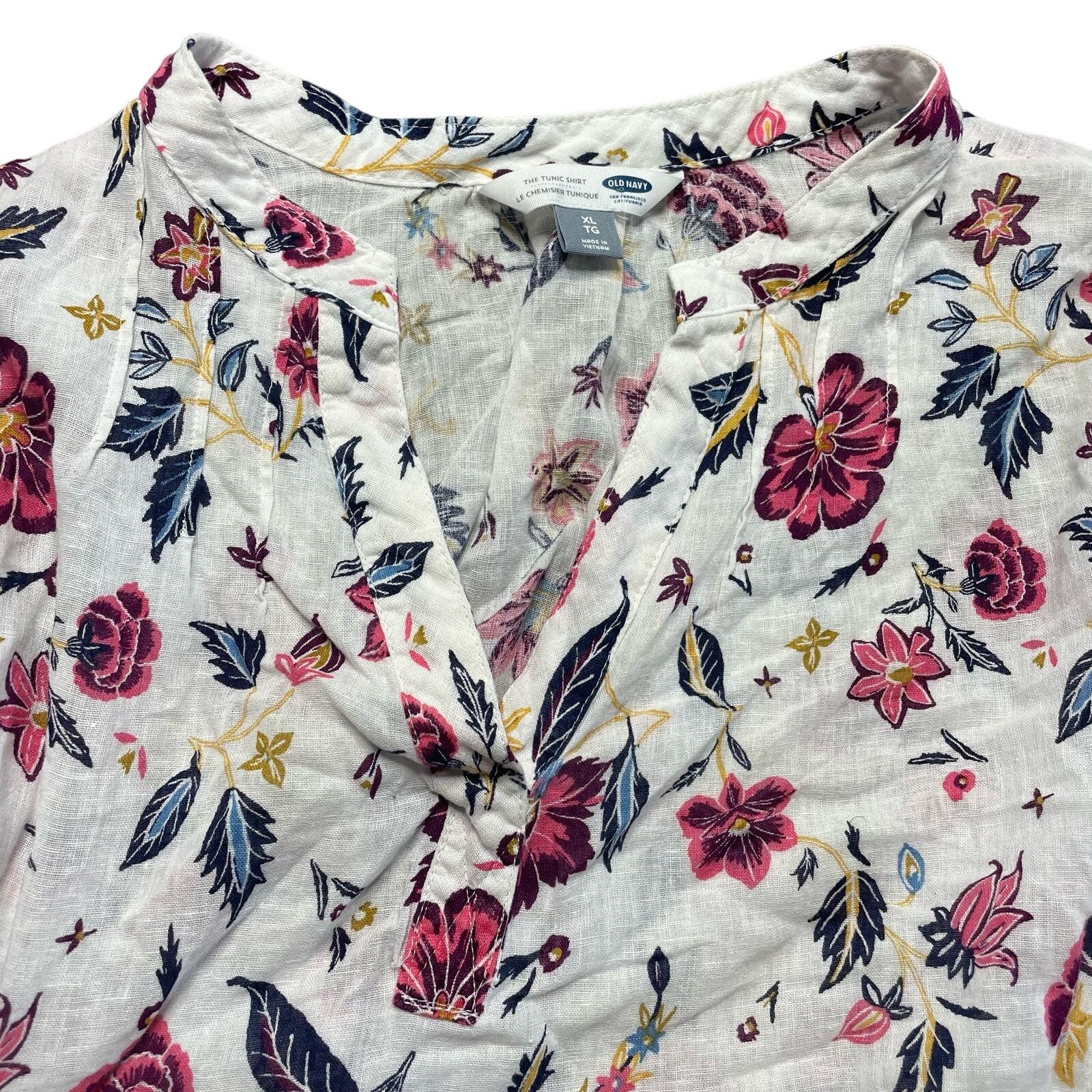 Old Navy Old Navy The Tunic Shirt Linen Blend Size XL / US 12-14 / IT 48-50 - 3 Thumbnail