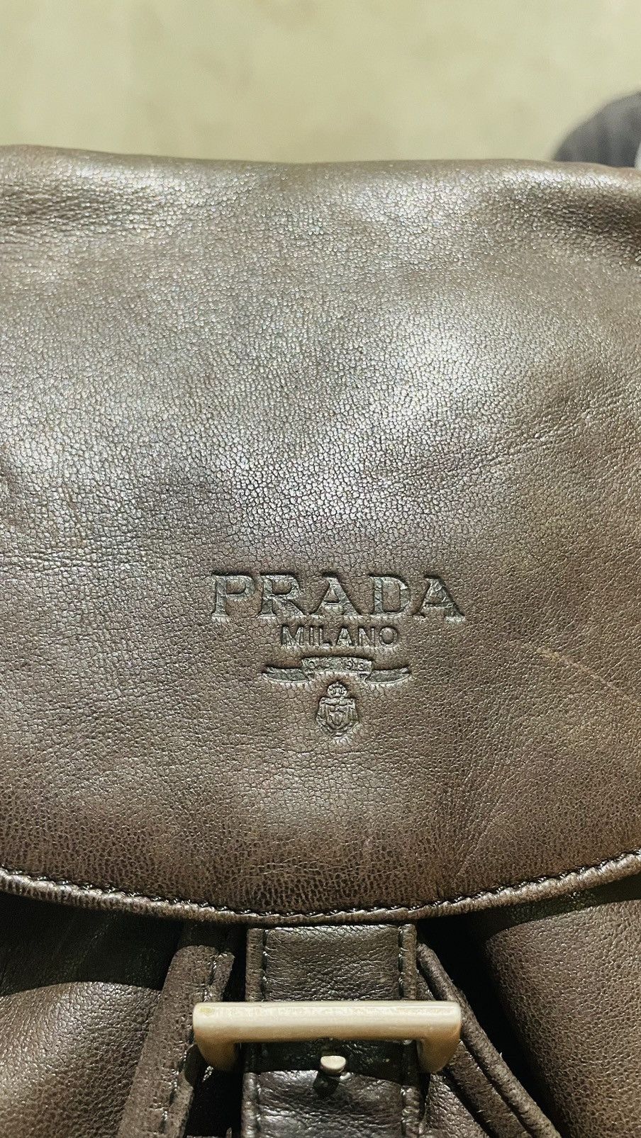 Prada × Vintage Prada Backpack Leather in Chain Strap Size ONE SIZE - 10 Thumbnail