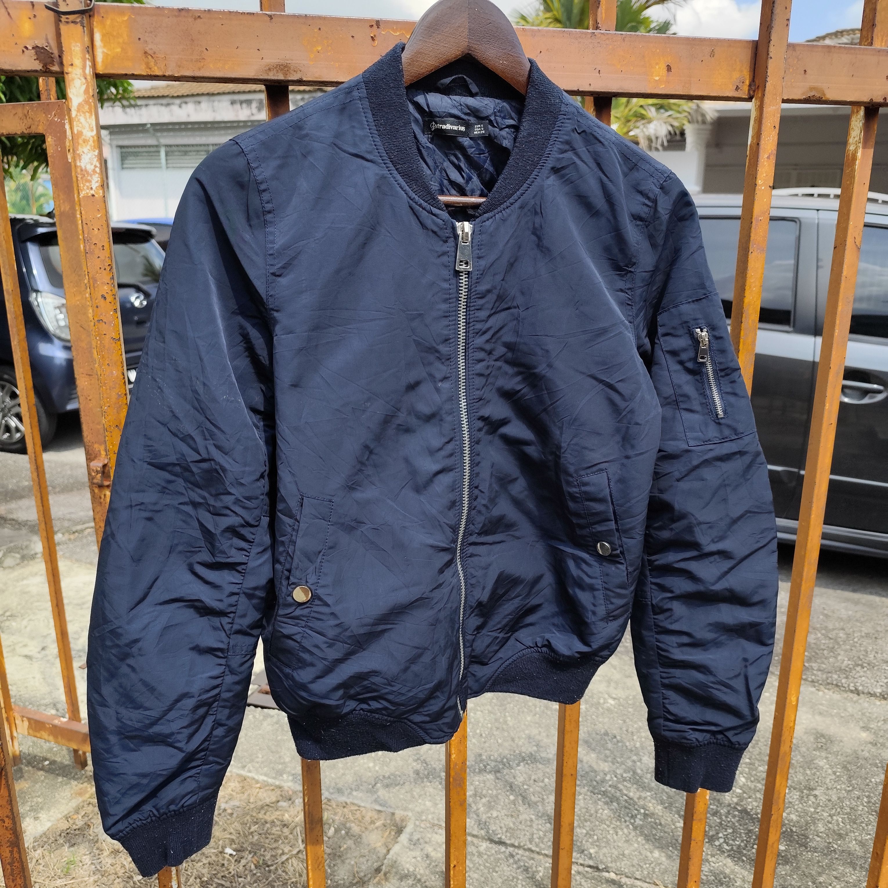 Designer 🔥STRADIVARIUS BOMBER JACKET Size US S / EU 44-46 / 1 - 2 Thumbnail