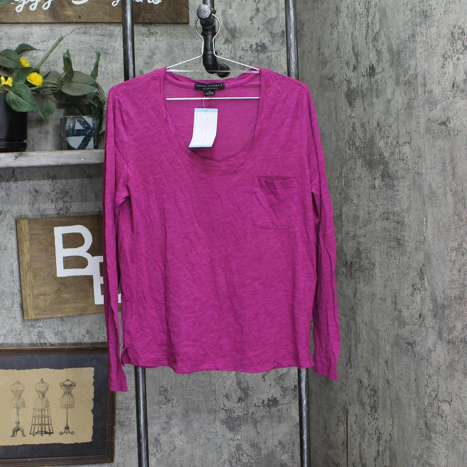 Sanctuary NWT Social Standard by Sanctuary Tee XL Magenta Rose Pink Size XL / US 12-14 / IT 48-50 - 1 Thumbnail