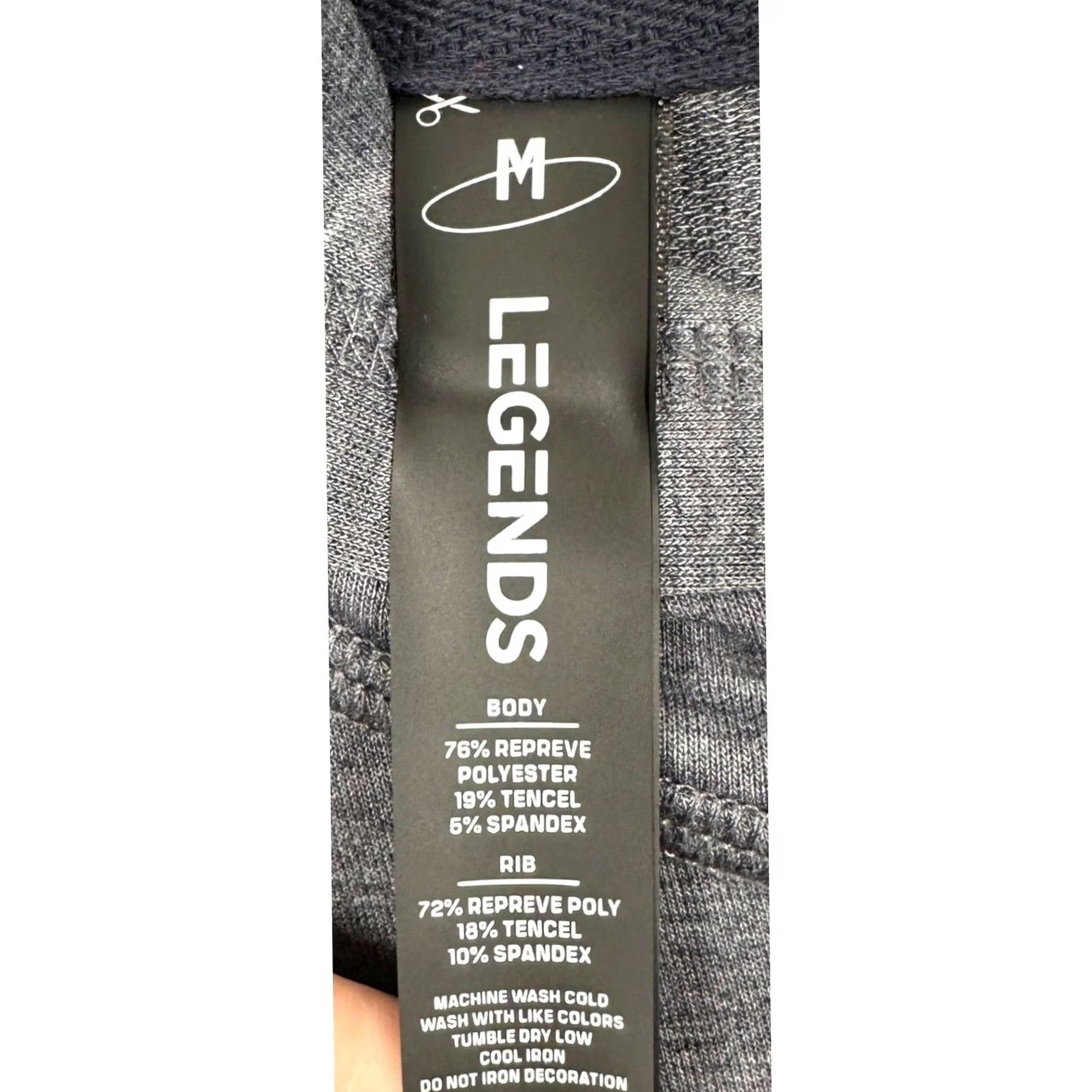 Vintage Legends Hoodie Mens Medium Grey Pullover Sweatshirt Heather Performance Stretch Logo All Seasons Hoodie Mens Athletic Regular Size M Gray Size US M / EU 48-50 / 2 - 5 Thumbnail
