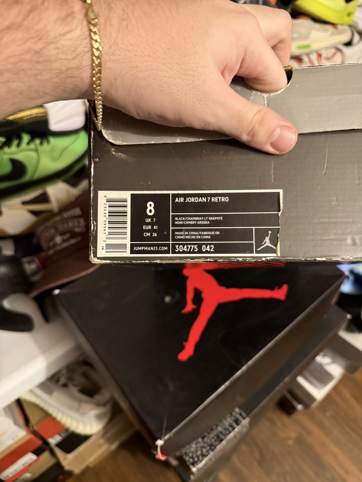 Jordan Brand Jordan retro 7 chambray sz 8 (2005) Size US 8 / EU 41 - 7 Thumbnail