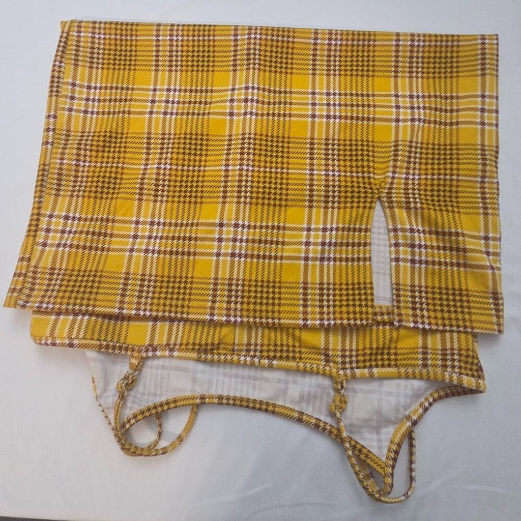 Other Jolie&Joy dress yellow 90s plaid clueless vintage mini XL Size XL / US 12-14 / IT 48-50 - 4 Thumbnail