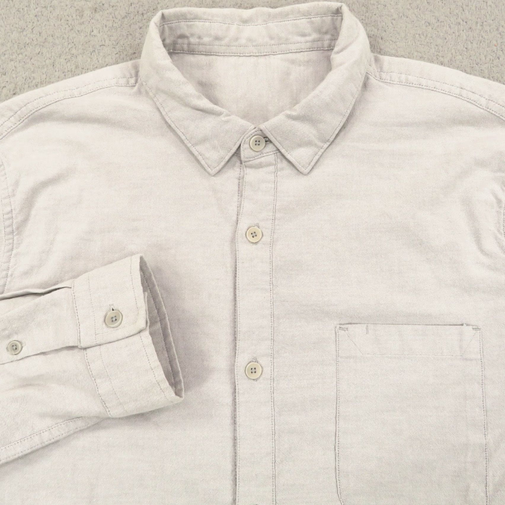 Lululemon Lululemon Shirt Men Medium Commission Oxford Button Down Light Grey Office Work Shirt Size US M / EU 48-50 / 2 - 3 Thumbnail