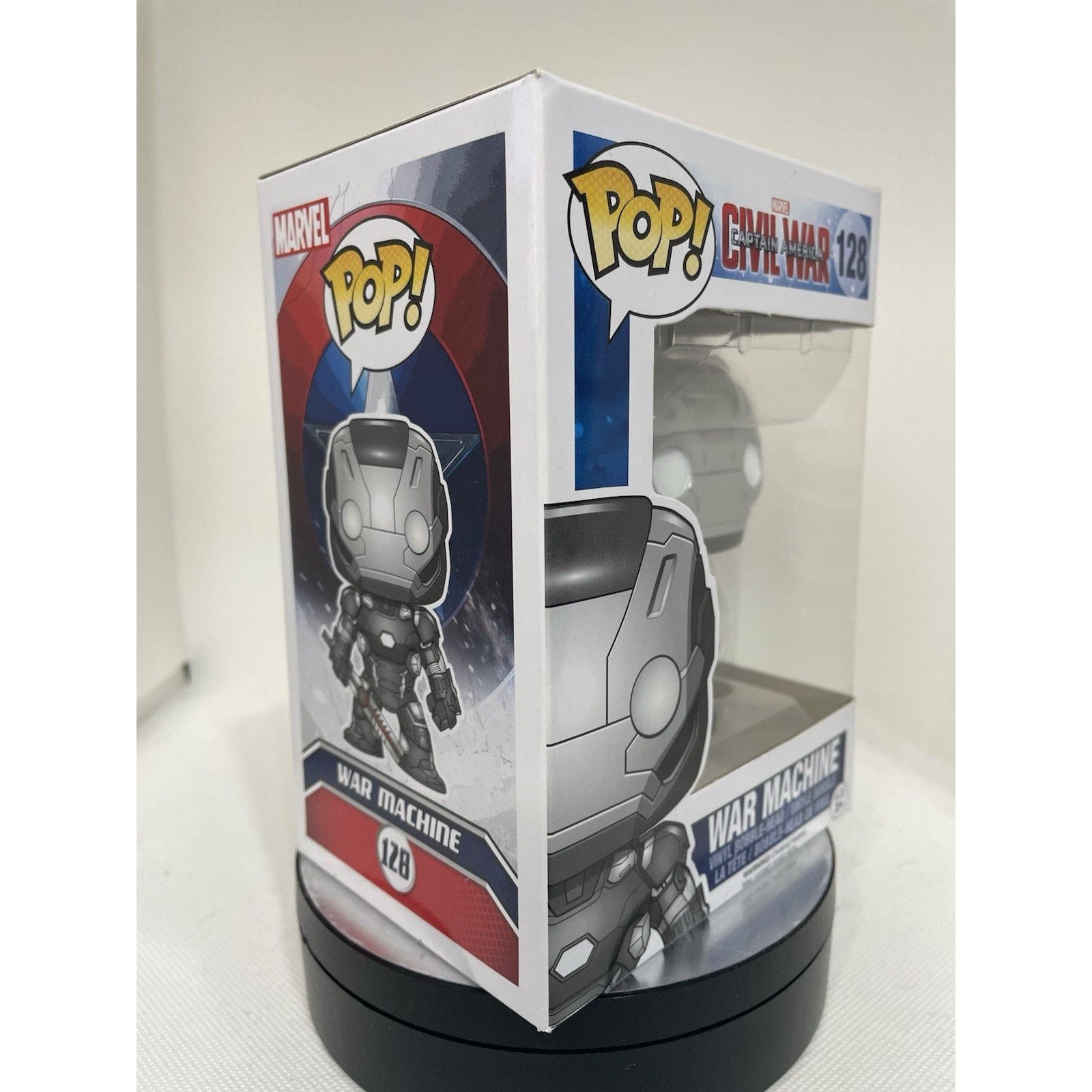 Marvel Comics Funko Pop! War Machine #128 - Near Mint - W Pop Protector Size ONE SIZE - 8 Thumbnail