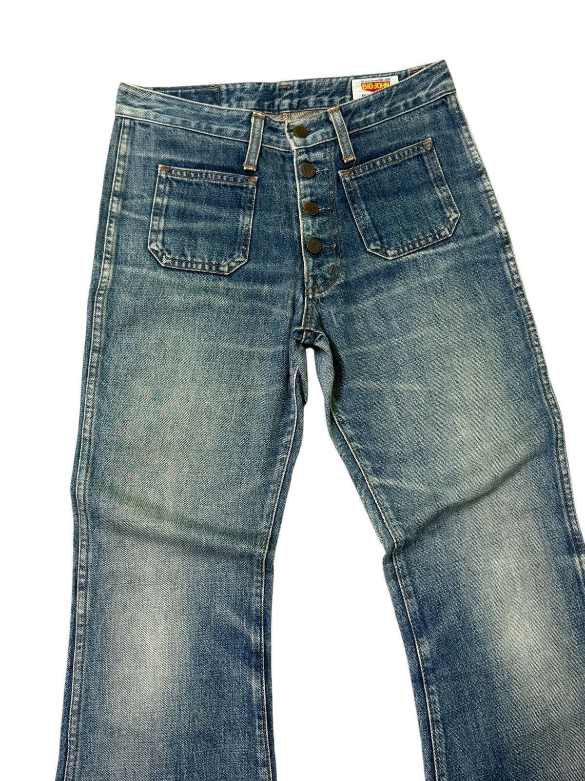 Big John × Vintage FLARED VINTAGE BIG JOHN BELL BOTTOM BOOTCUT JEANS Size US 28 / EU 44 - 3 Thumbnail