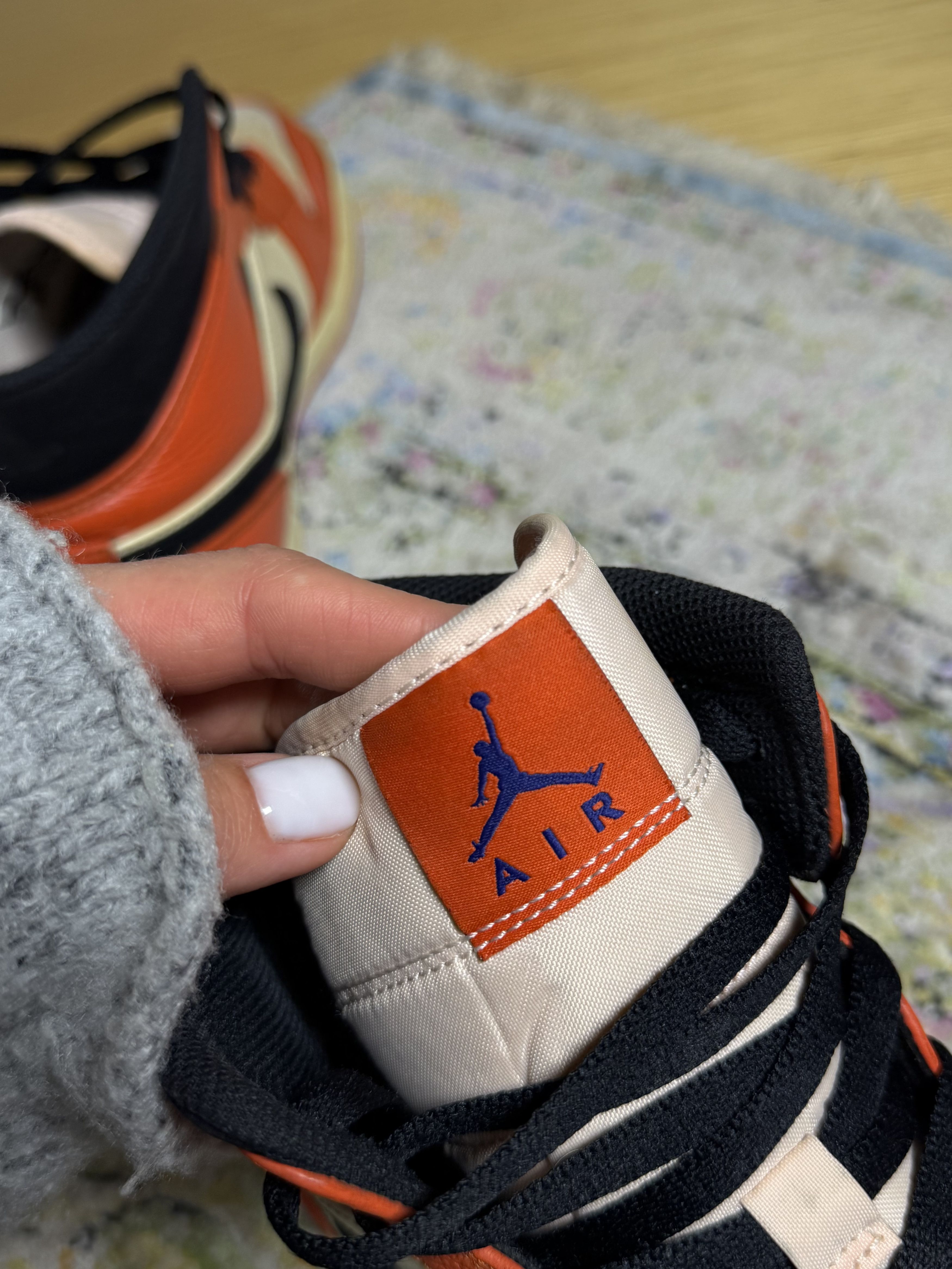 Jordan Brand Air Jordan 1 Mid SE "Team Orange" Sneakers Size US 11.5 / EU 44-45 - 9 Thumbnail