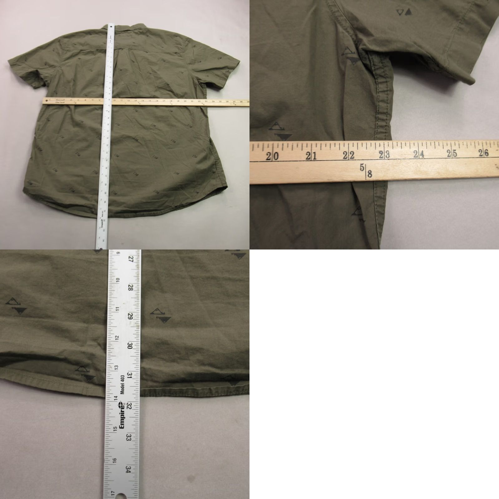 Prana prAna Shirt Mens XL Short Sleeve Button Front Green Lightweight Casual Size US XL / EU 56 / 4 - 8 Thumbnail